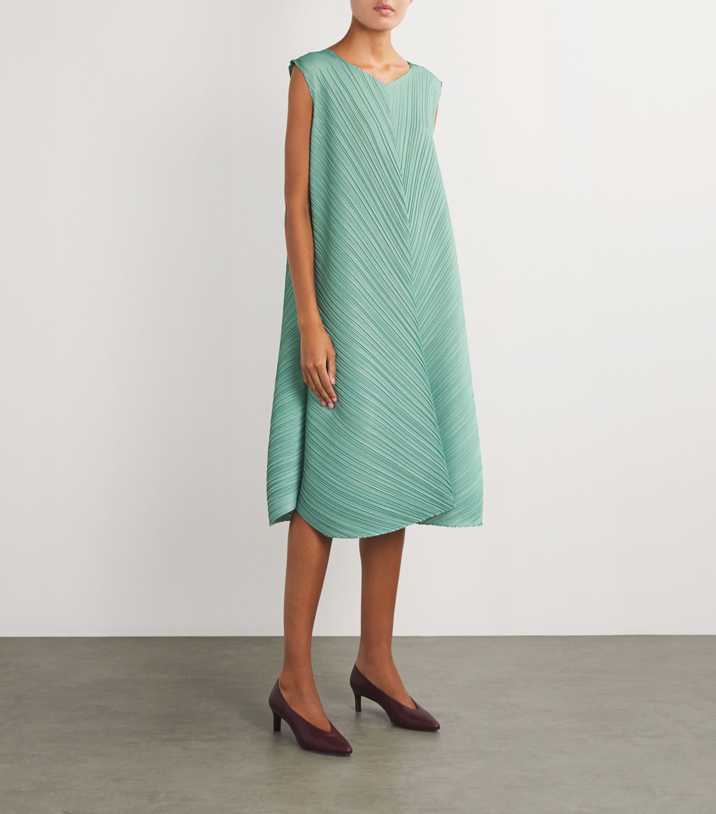 Pleats please midi dress hotsell