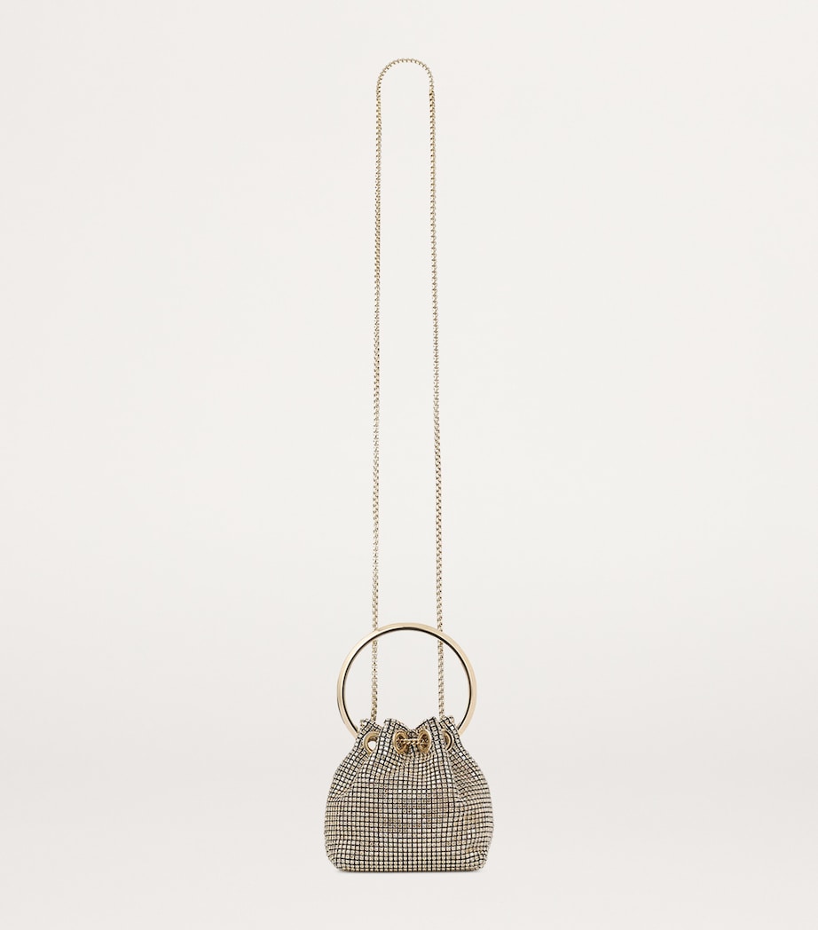 Micro Embellished Bon Bon Top-Handle Bag CHAMPAGNE/LIGHT GOLD Image 4