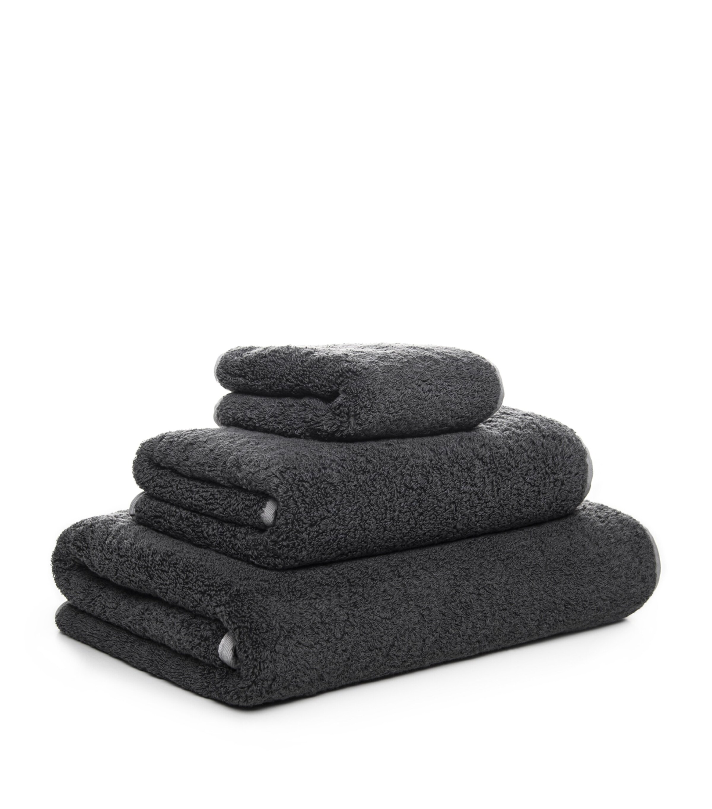GRACCIOZA Bicolore Hand Towel (50cm x 100cm) Silver/storm Image 3