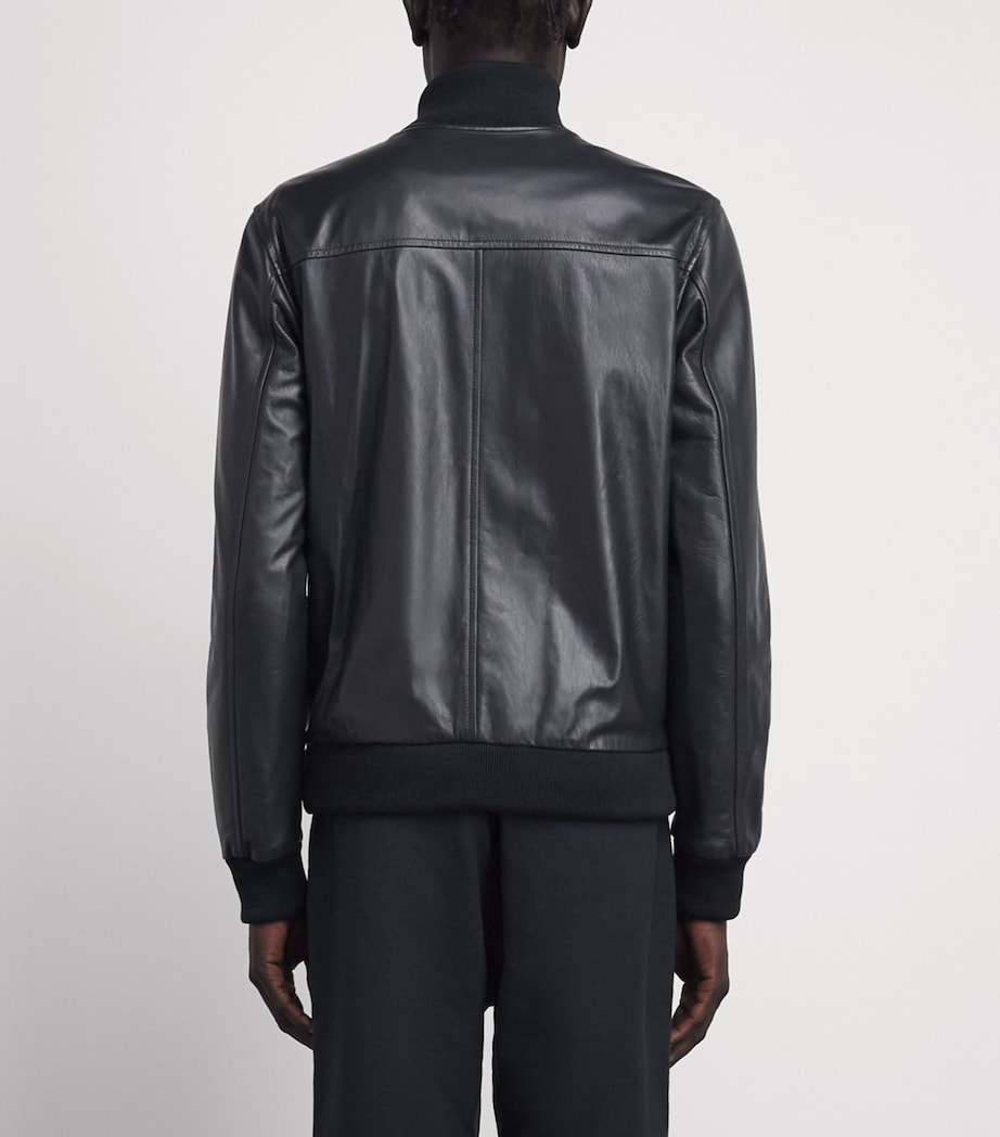 Valstar Mens Leather Padded Valstarino Jacket Navy Image 5