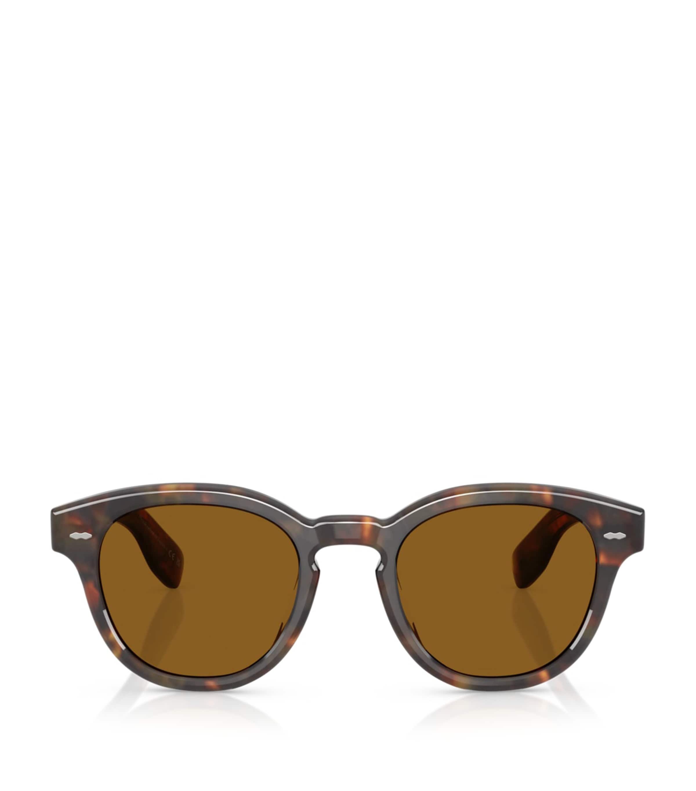 Oliver Peoples Womens Brown Ov5413su Cary Grant Round-frame Tortoiseshell Acetate Sunglasses