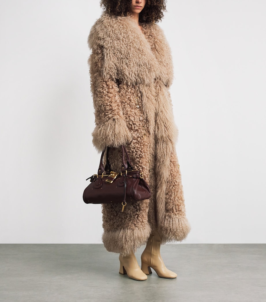 Cashmere Longline Coat MUSTANG BROWN Image 2