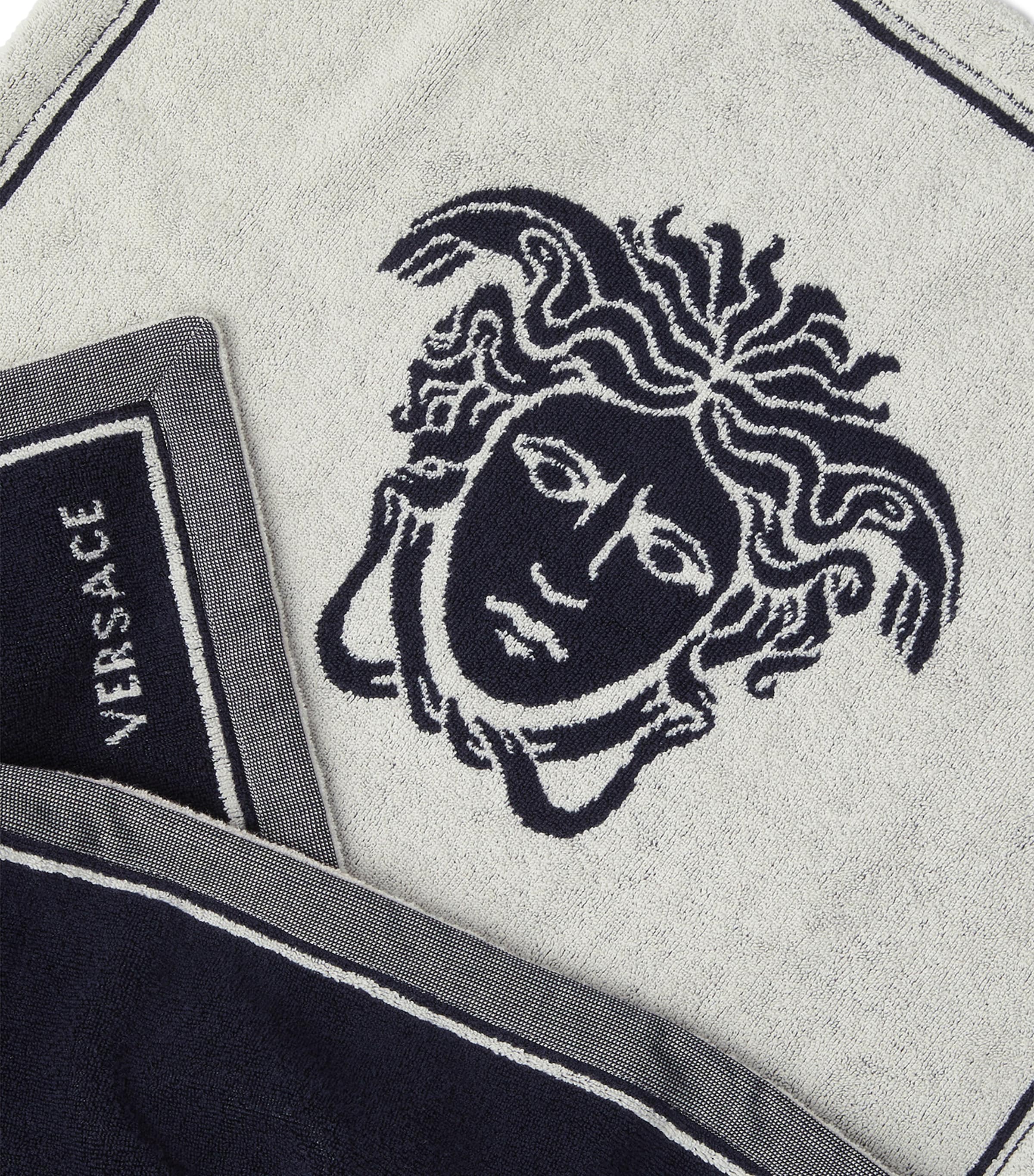 Versace Medusa Towel Blue/white Image 3