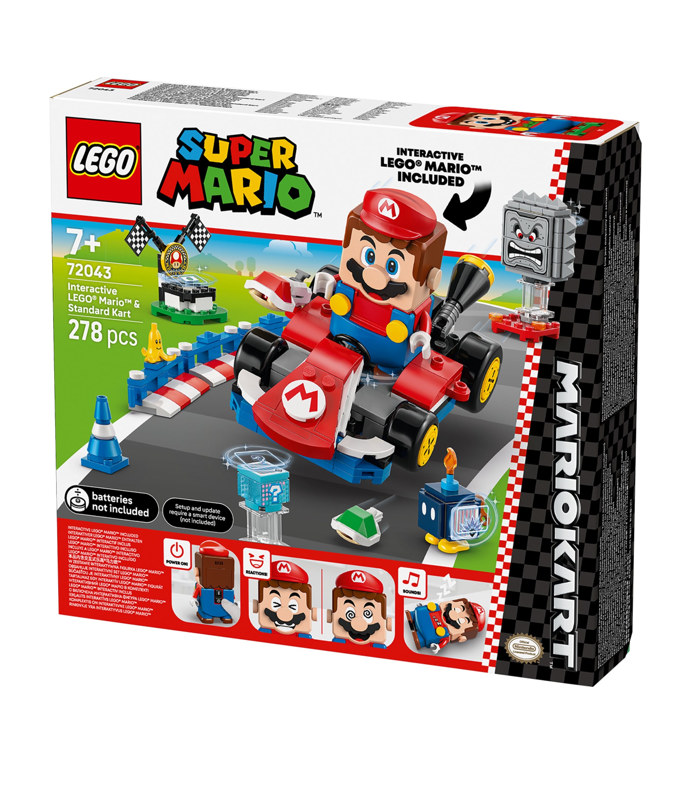 Interactive LEGO Mario & Standard Kart 72043 MULTI Image 2