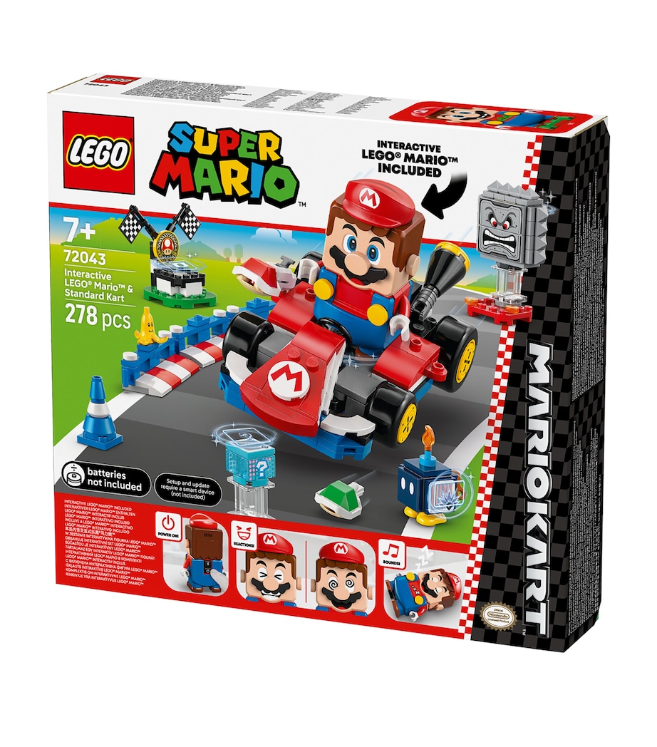 Interactive LEGO Mario & Standard Kart 72043 MULTI Image 2