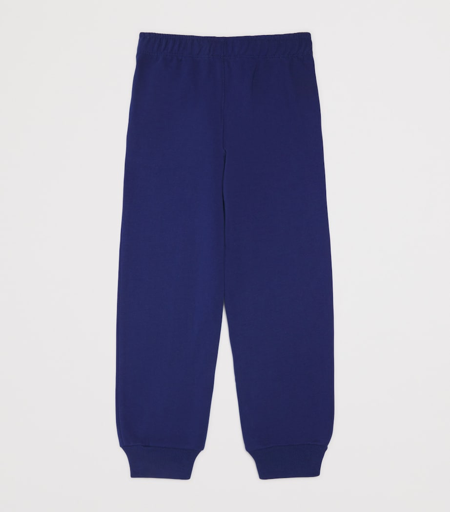 Cotton Embroidered Sweatpants (4-10 Years) 843NAVY Image 2