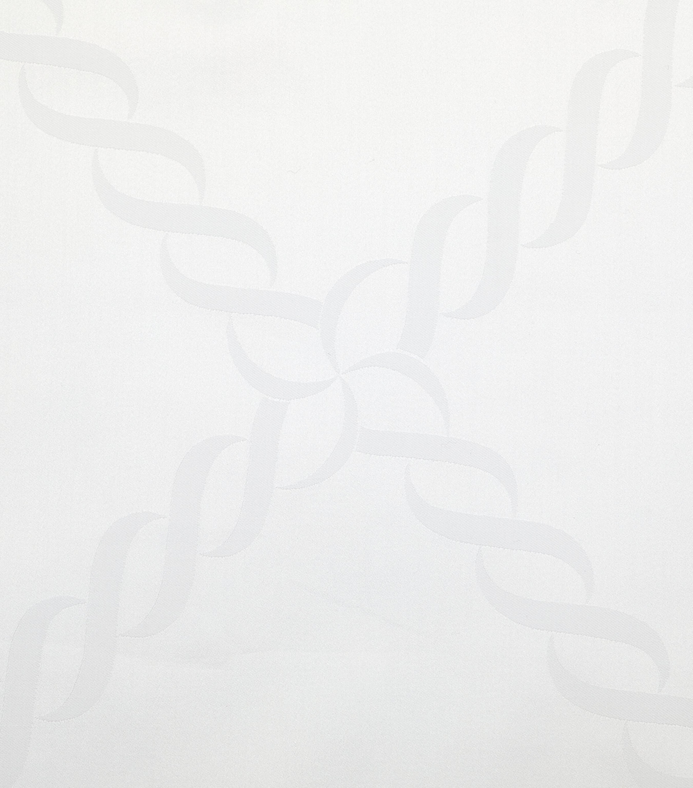 Pratesi Treccia Super King Flat Sheet (300cm x 270cm) White Image 2