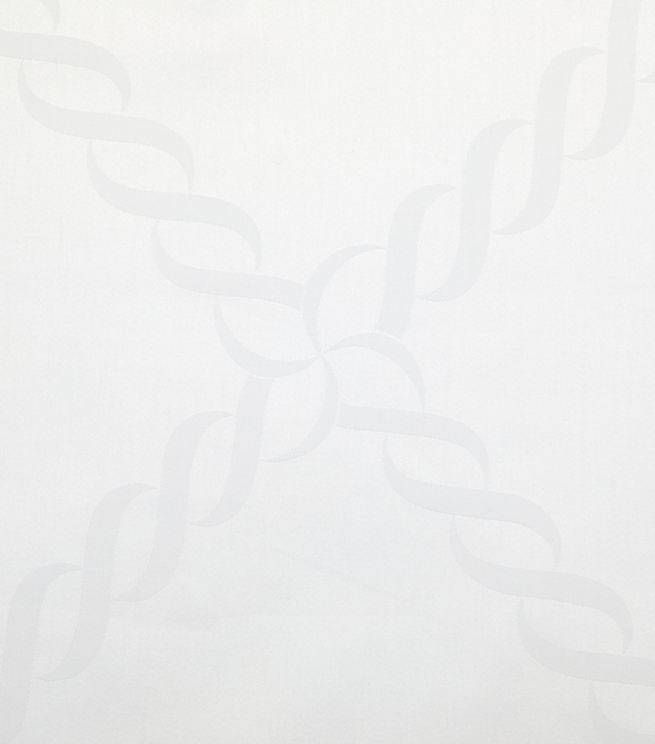 Pratesi Treccia Super King Flat Sheet (300cm x 270cm) White Image 2