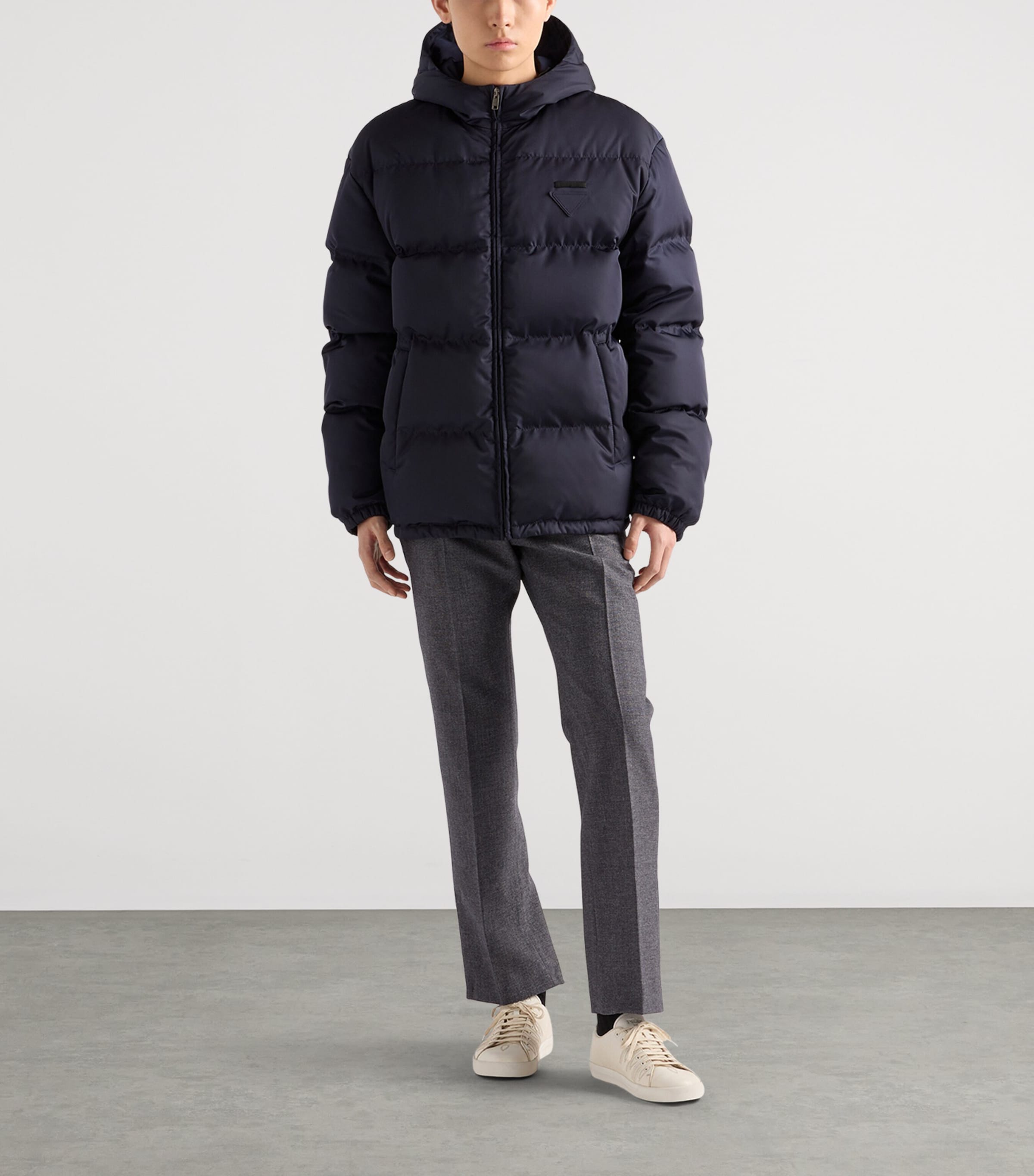 Re-Nylon Logo Puffer Jacket F0SVF Image 2