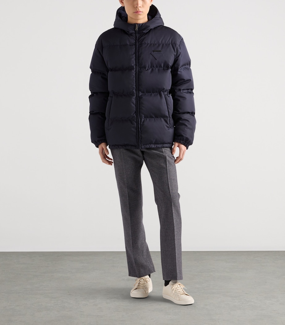 Re-Nylon Logo Puffer Jacket F0SVF Image 2