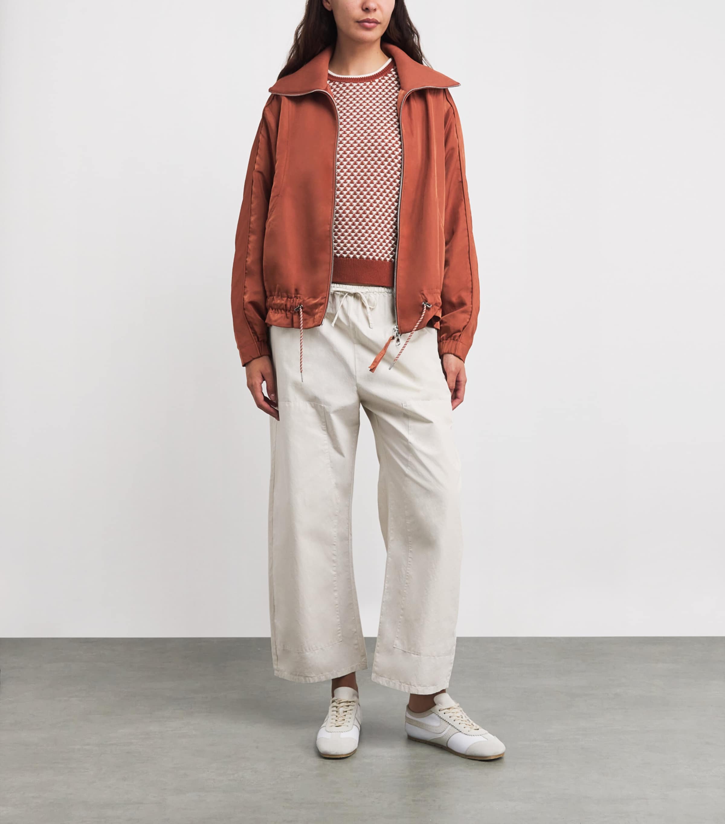 Varley Womens Oversized Lotta Blouson Jacket Maple Image 2