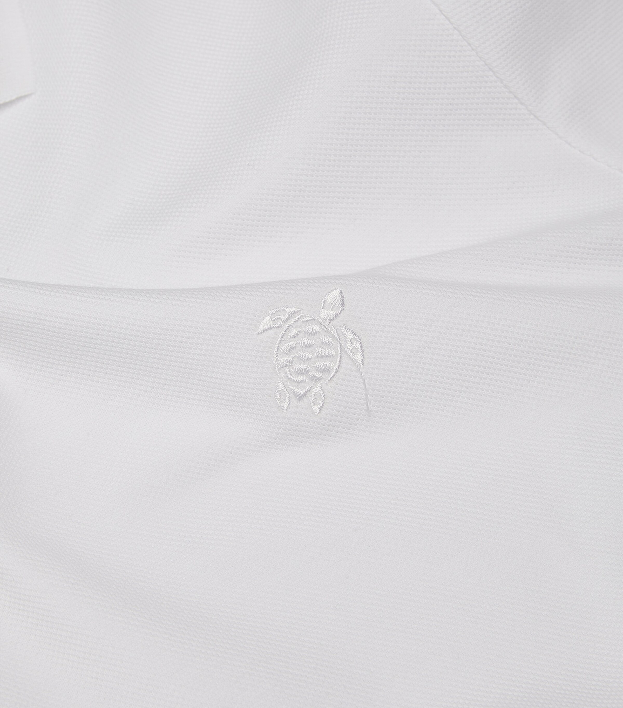Logo-Embroidered Polo Shirt 010 WHITE Image 5