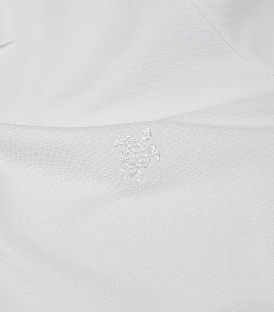 Logo-Embroidered Polo Shirt 010 WHITE Image 5
