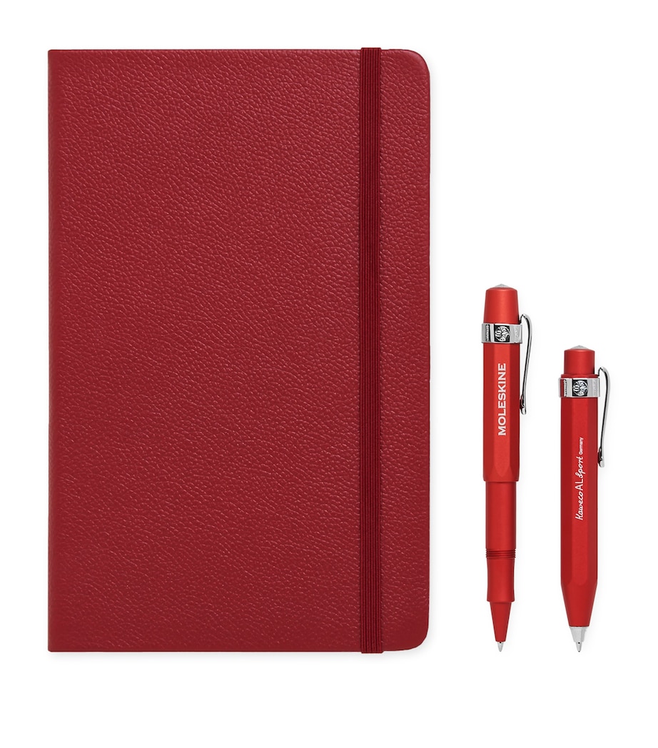 Le Duo Ecriture Pen, Pencil and Notebook Set RED Image 1
