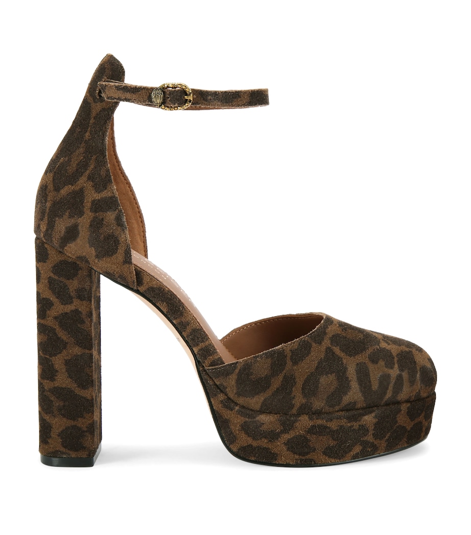 Suede Shoreditch Platform Heels DK.BRN COM Image 1