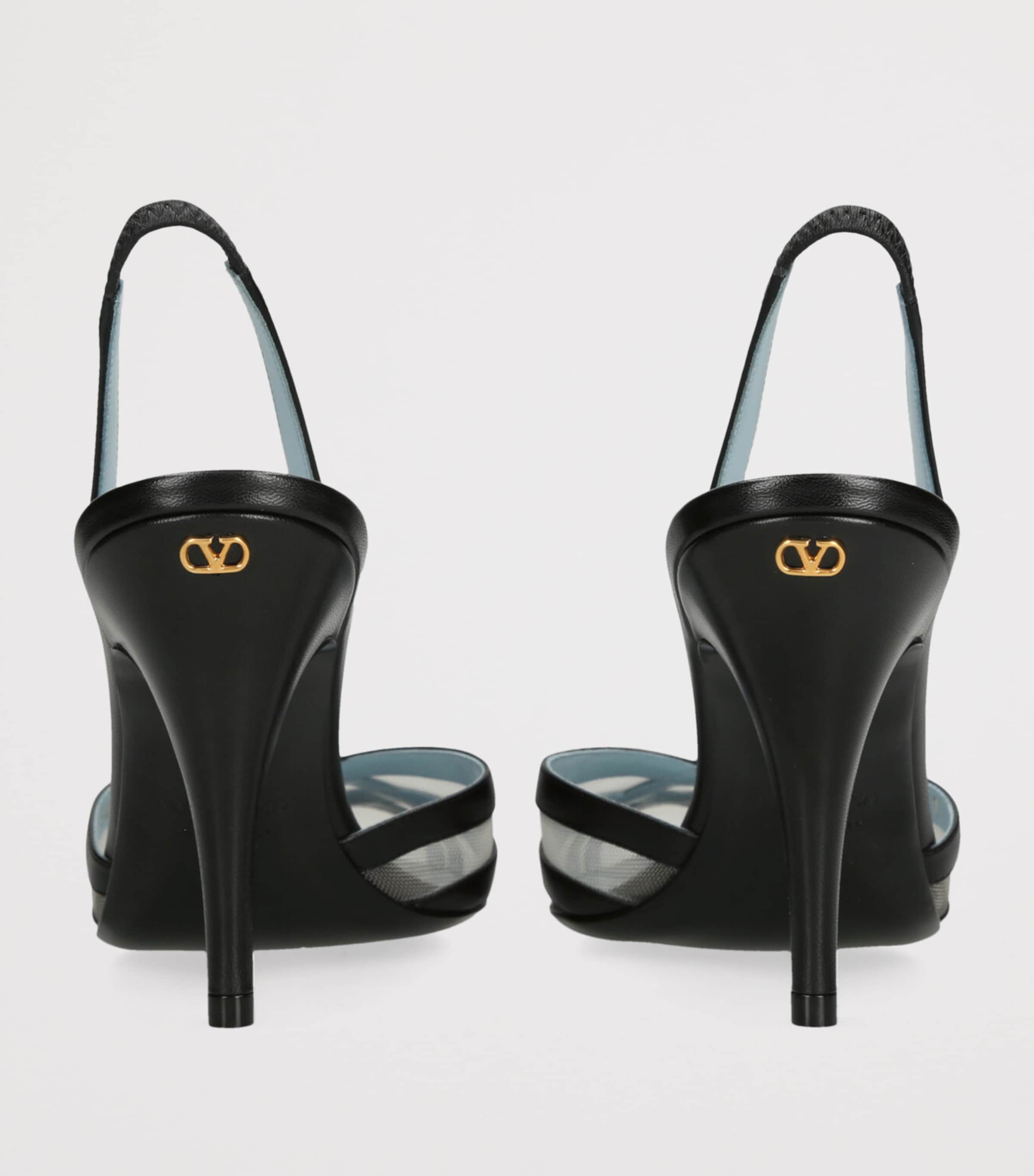 Valentino Garavani Leather ImpuDance Slingback Pumps 90 Black/comb Image 2