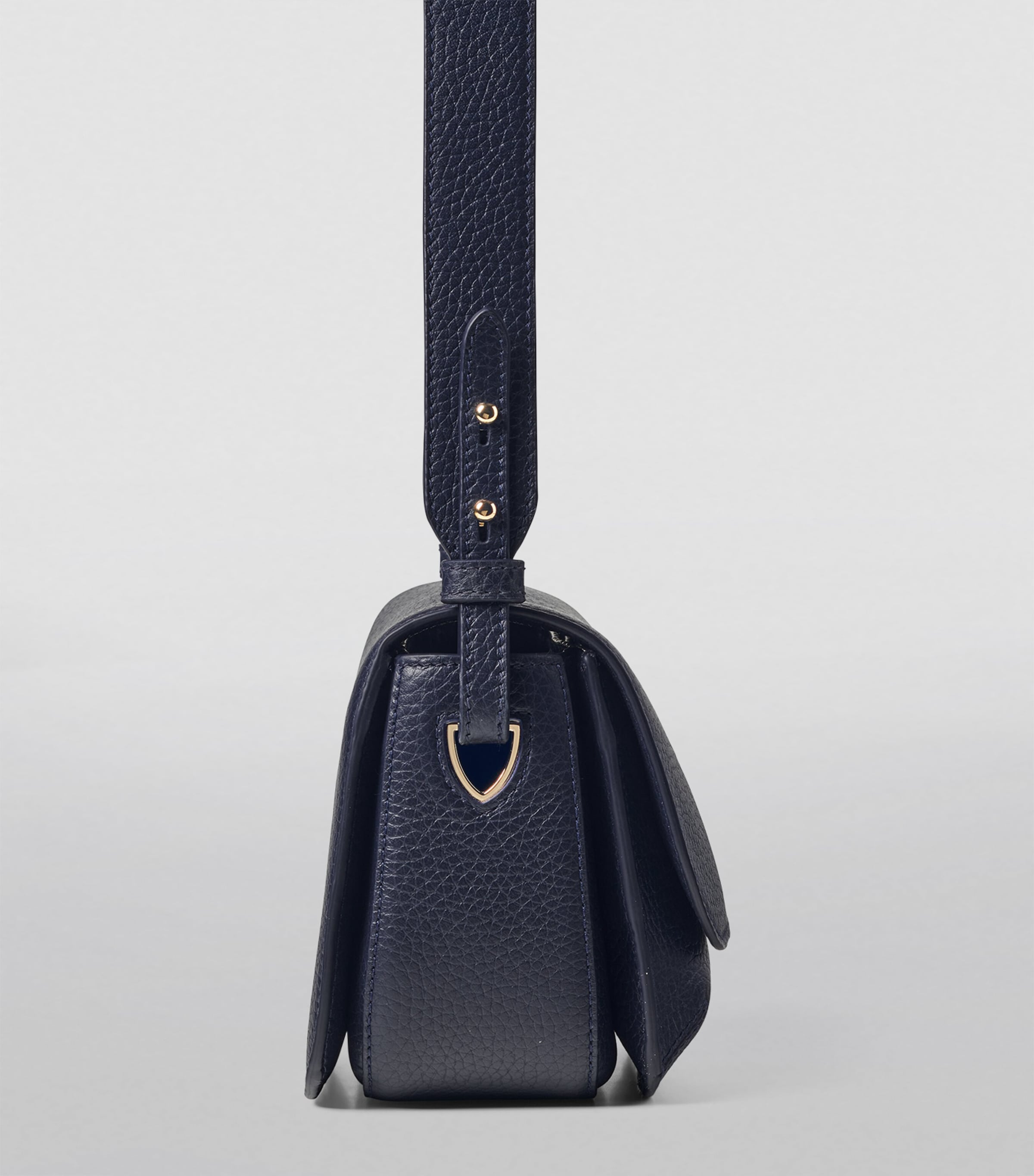 Aspinal Of London Leather Ella Cross-Body Bag Navy Image 3