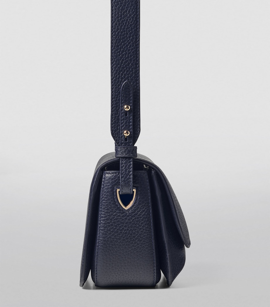 Leather Ella Cross-Body Bag NAVY Image 3