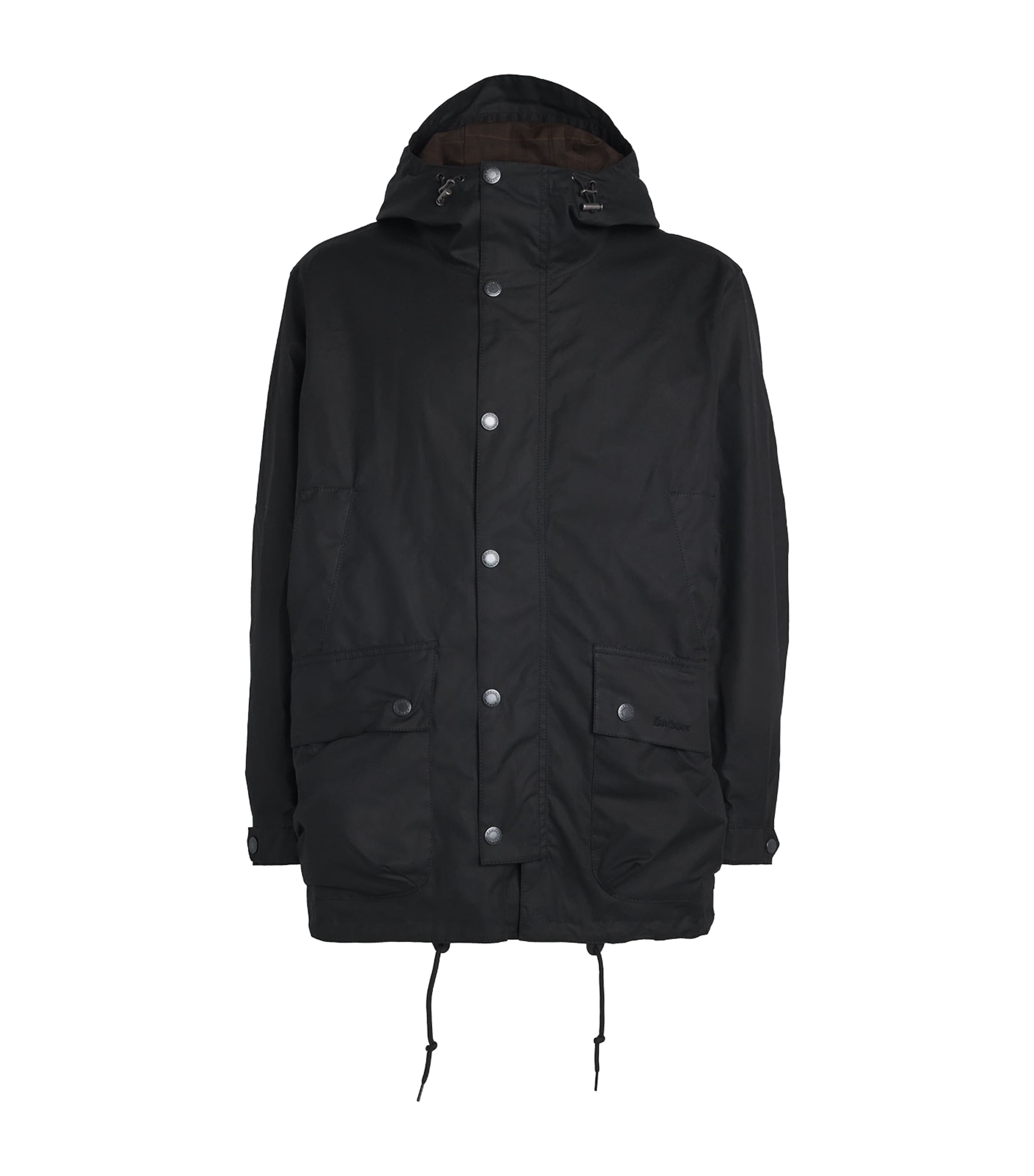 Waxed Cotton Tide Jacket BK71 BLACK Image 1