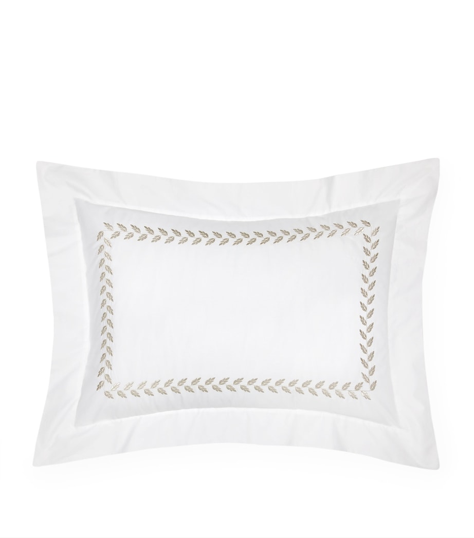 Pratesi Federico Pillowcase (50cm x 75cm) Wht/antique Svr Image 1