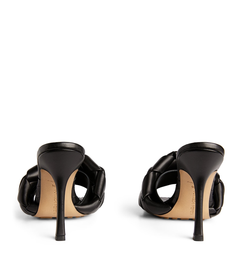 Quilted Leather Lido Mules 90 NERO/NERO Image 4