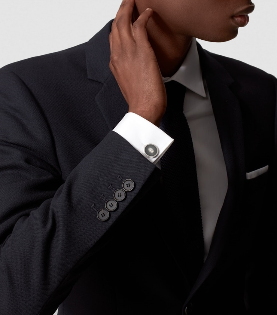 Sterling Silver Double C de Cartier Cufflinks MULTI Image 3