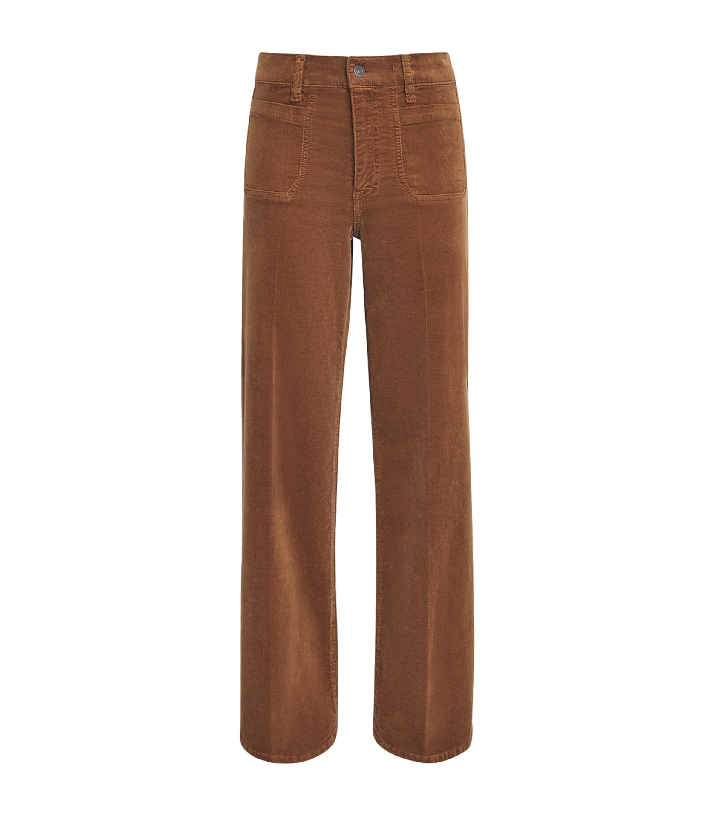 Frame Corduroy Le Slim Palazzo Trousers In Brown
