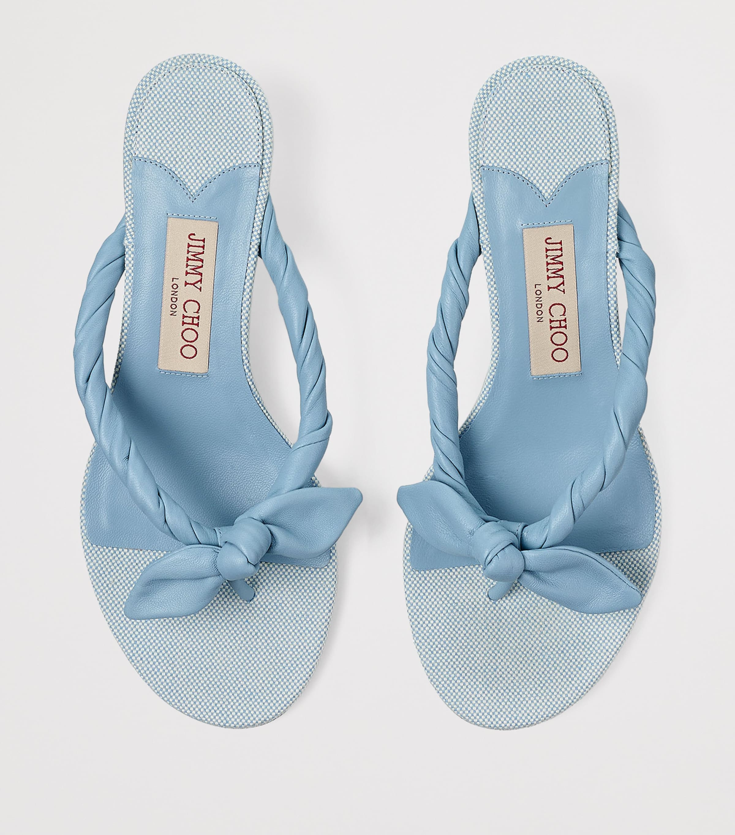 Jimmy Choo Blue Liss 35 Leather Mules | Harrods US