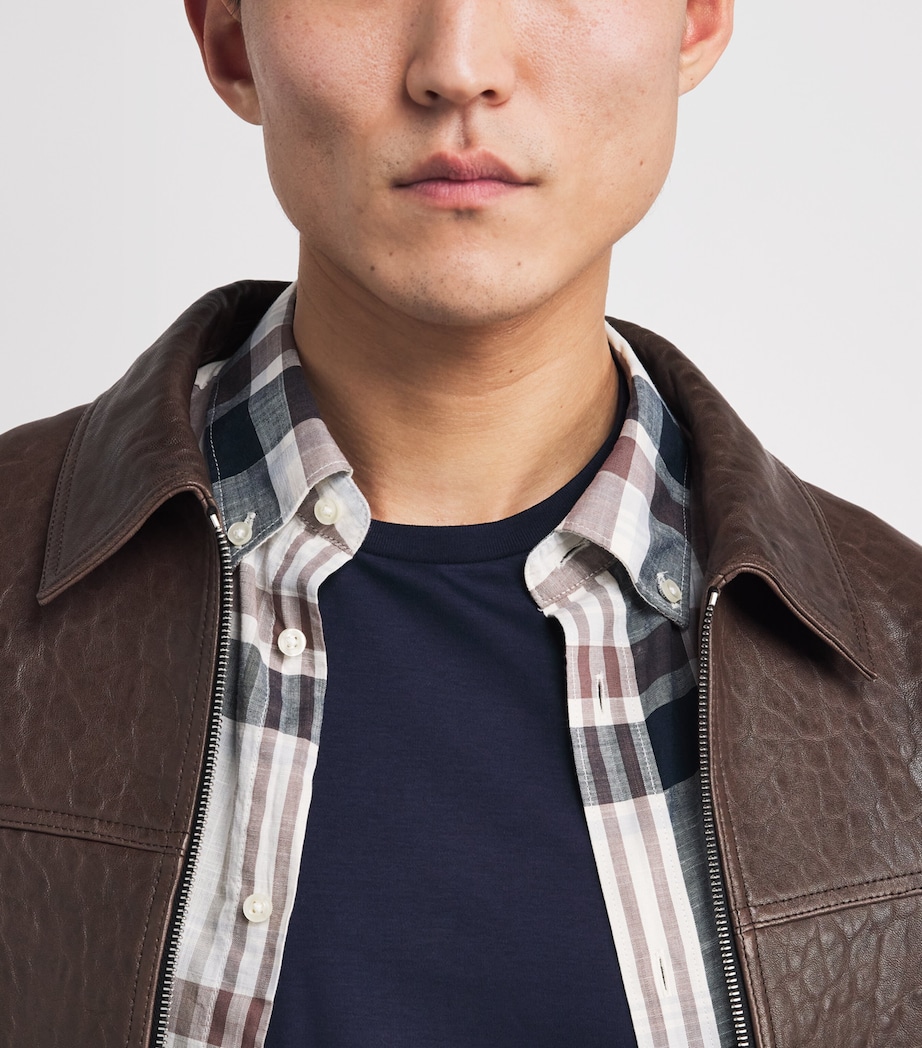 Pima Cotton Long-Sleeved T-Shirt NAVY Image 6