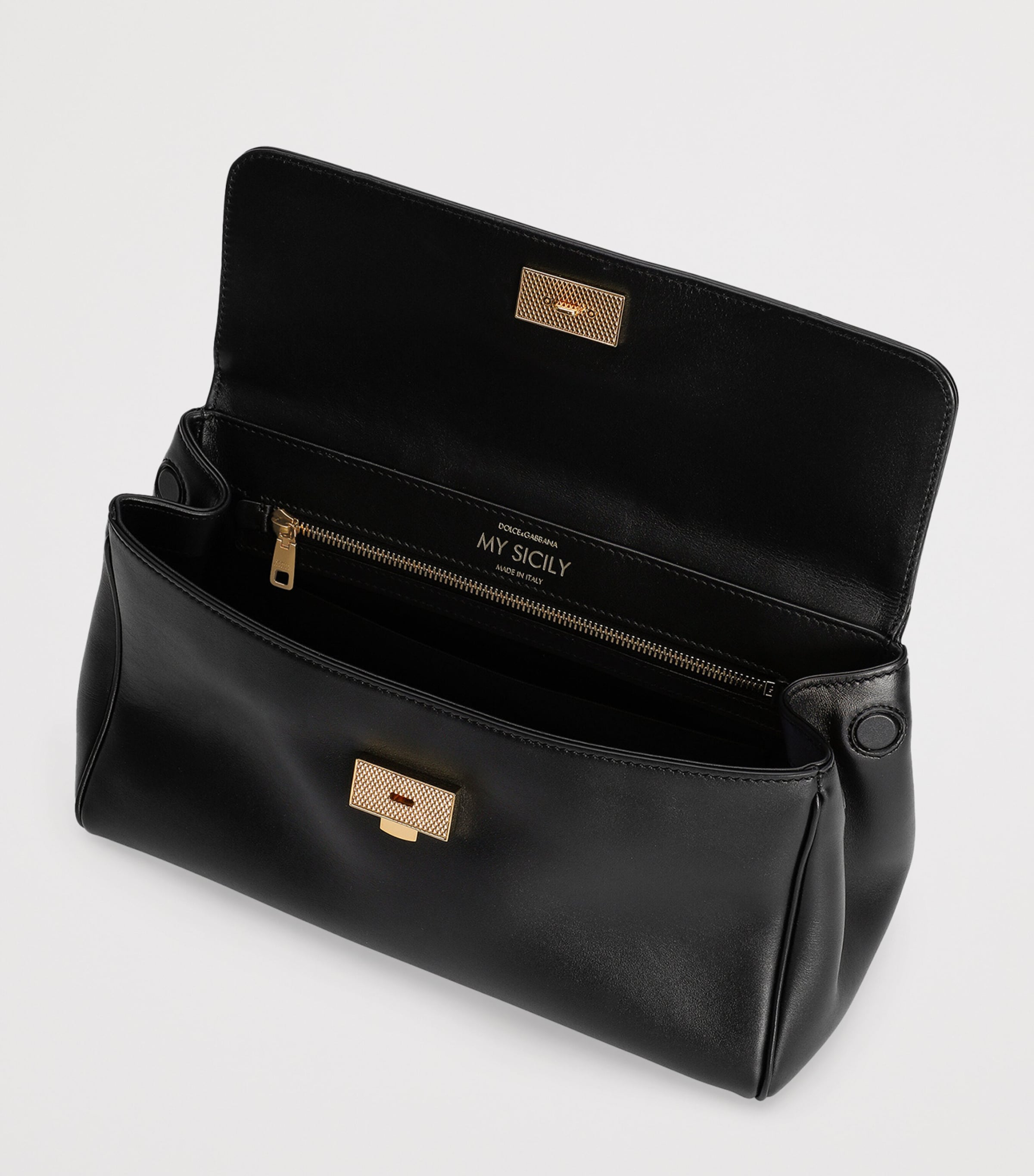 Leather My Sicily Bag 80999-BLACK Image 3