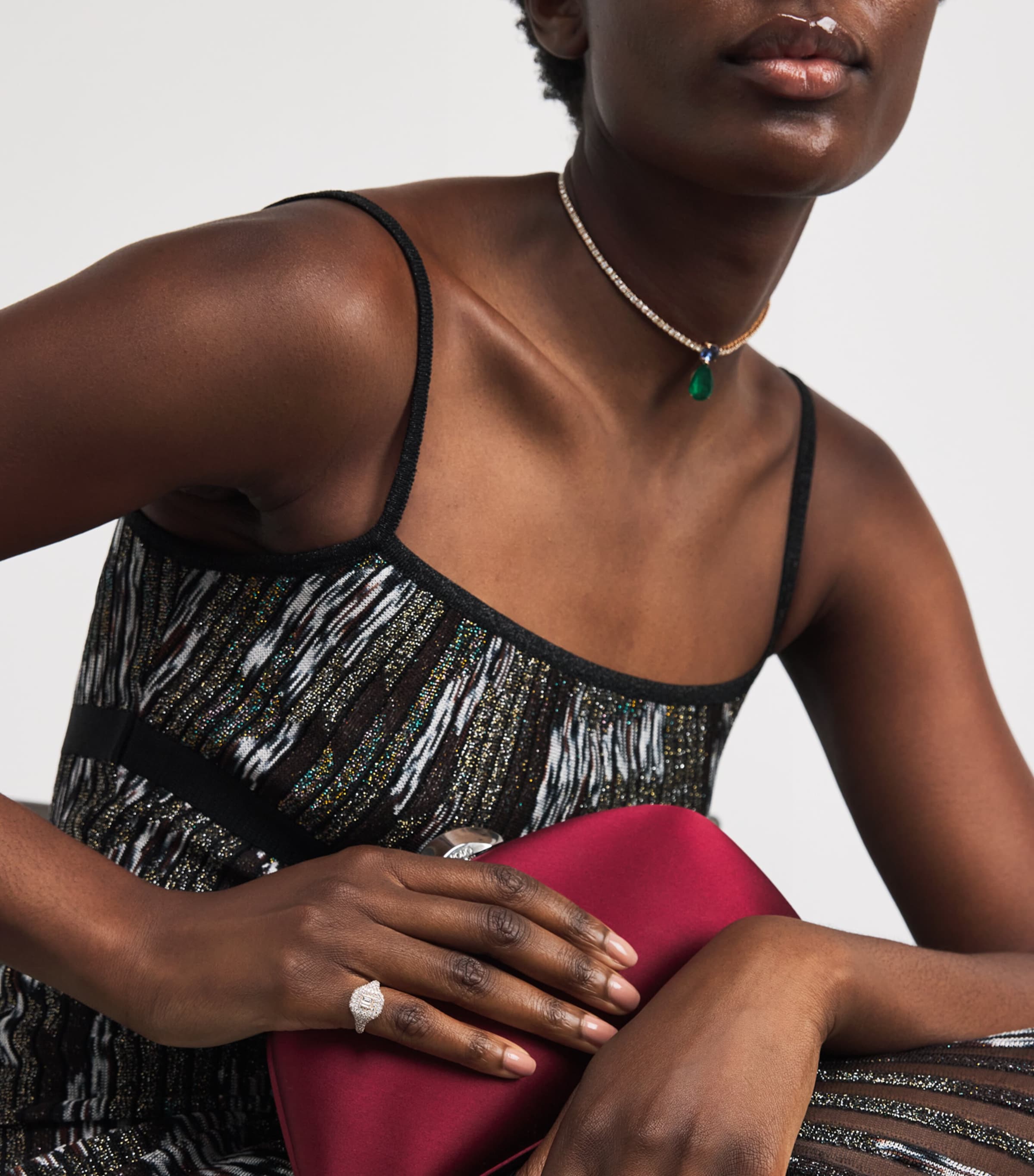 Rose Gold and Diamond New Modern Pinky Ring ROSE GOLD Image 5