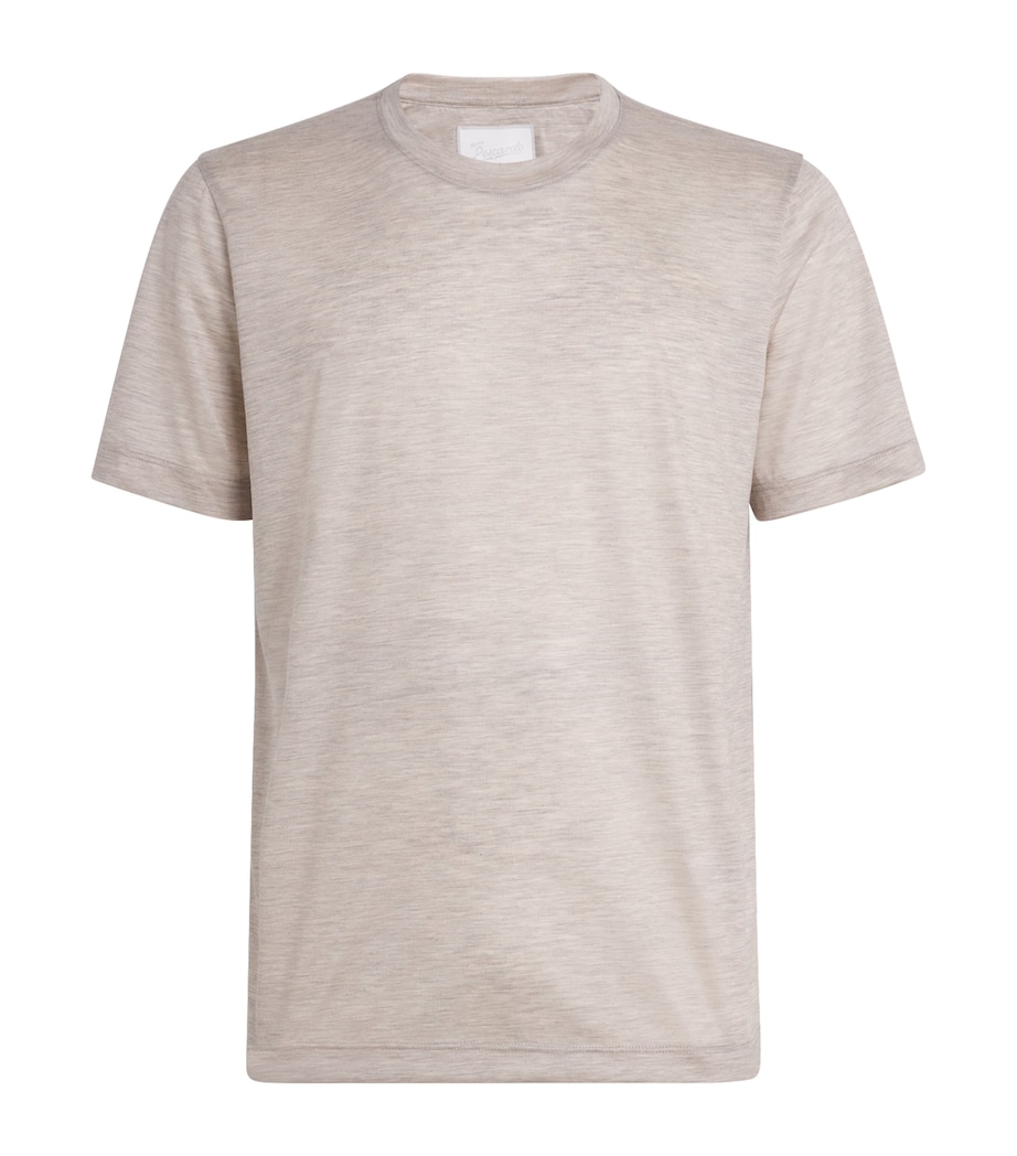 Cotton Half-Sleeve T-Shirt 06 - LIGHT BEIGE Image 1
