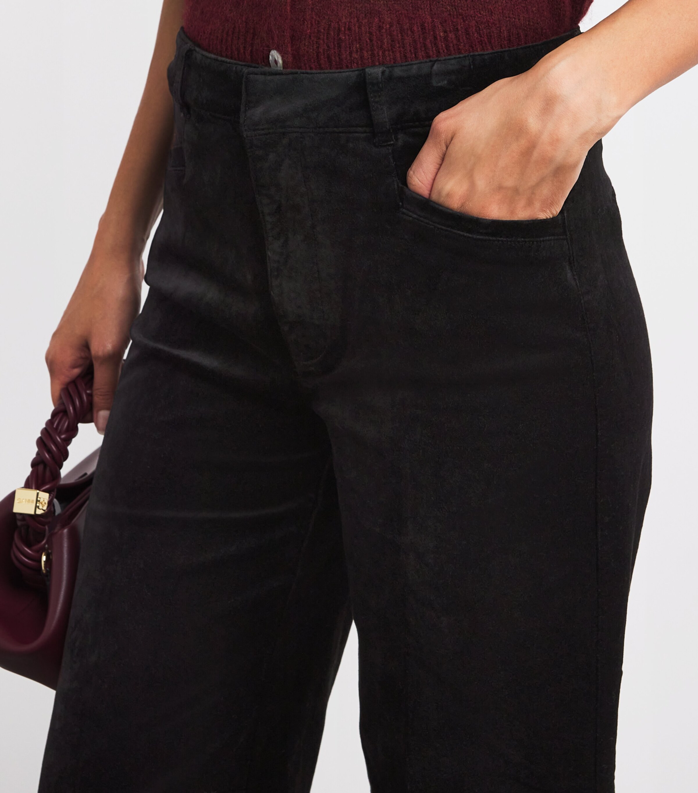 Velvet Anessa Trousers BLACK OVERDYE Image 6