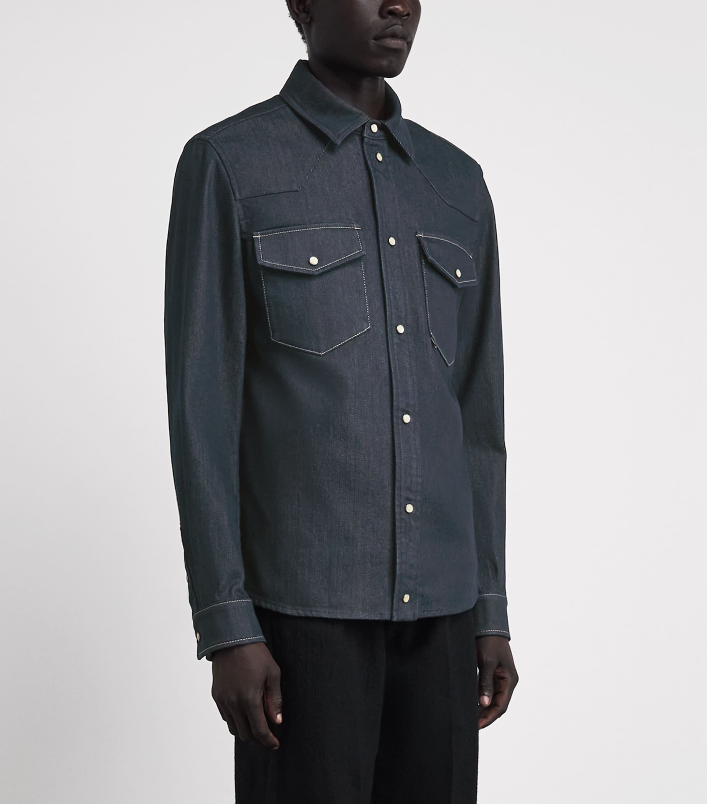 Moncler Mens Denim Shirt Image 4