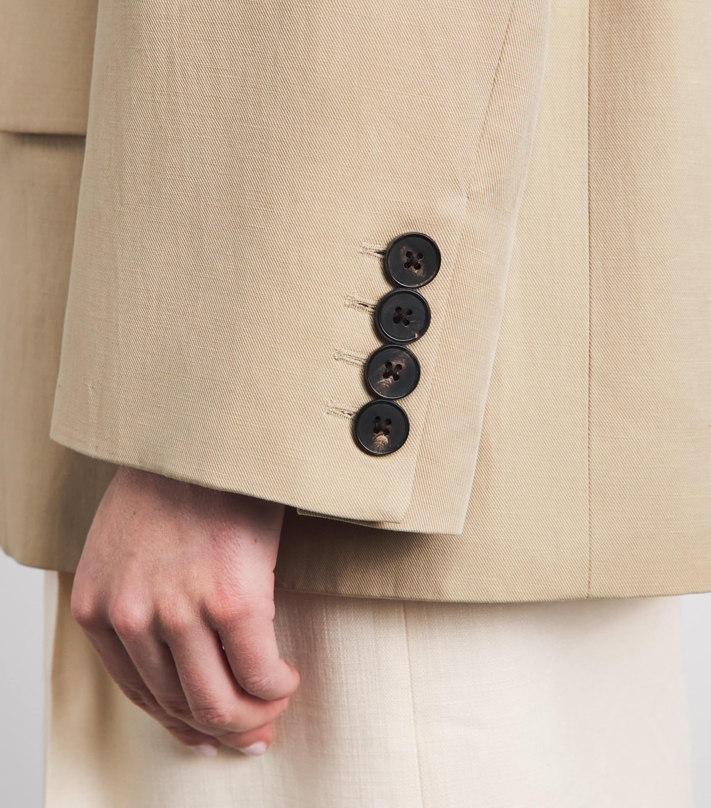ME+EM Womens Oversized Icon Blazer Warm Stone Image 3
