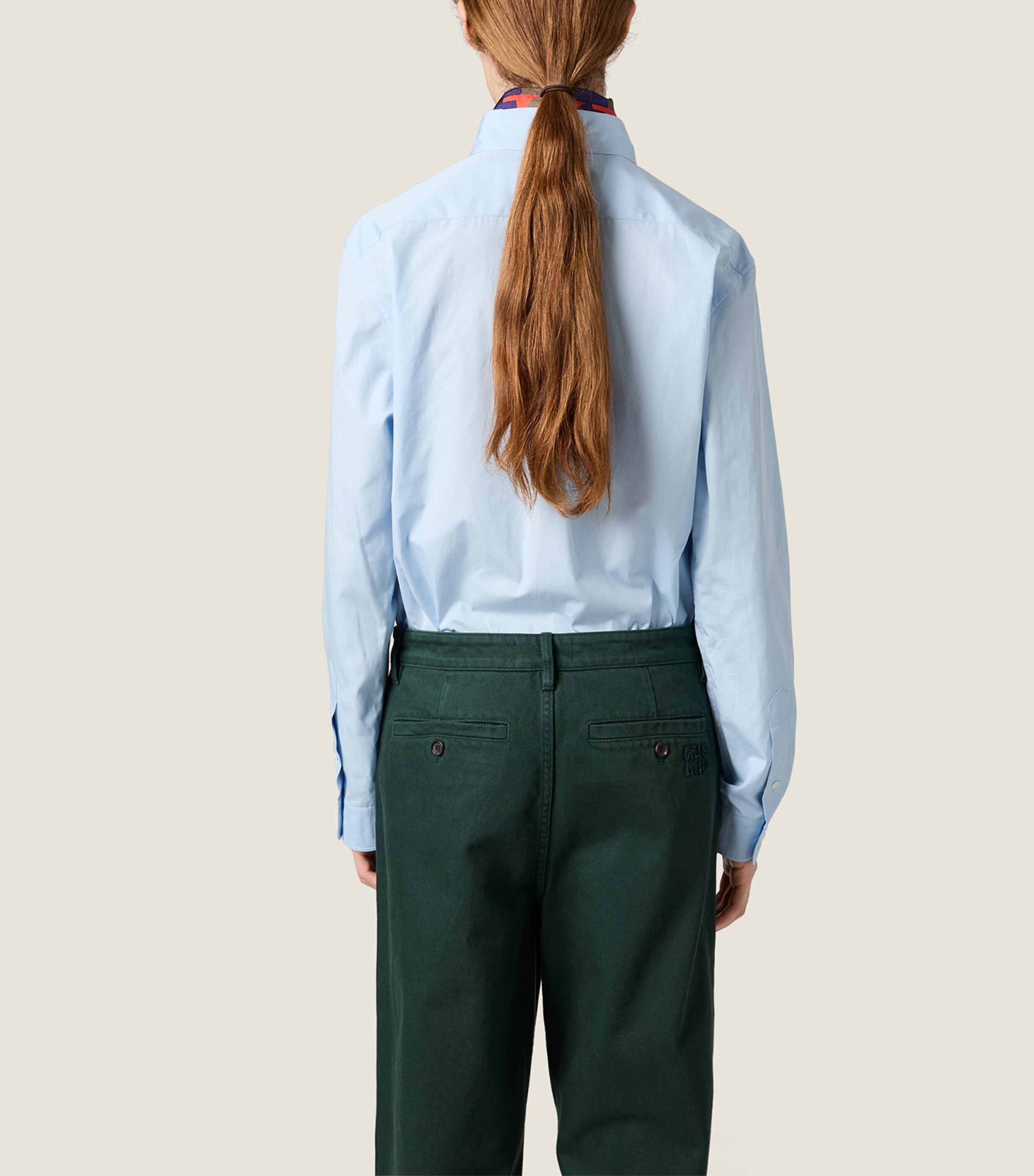 Miu Miu Womens Cotton Poplin Shirt Image 3