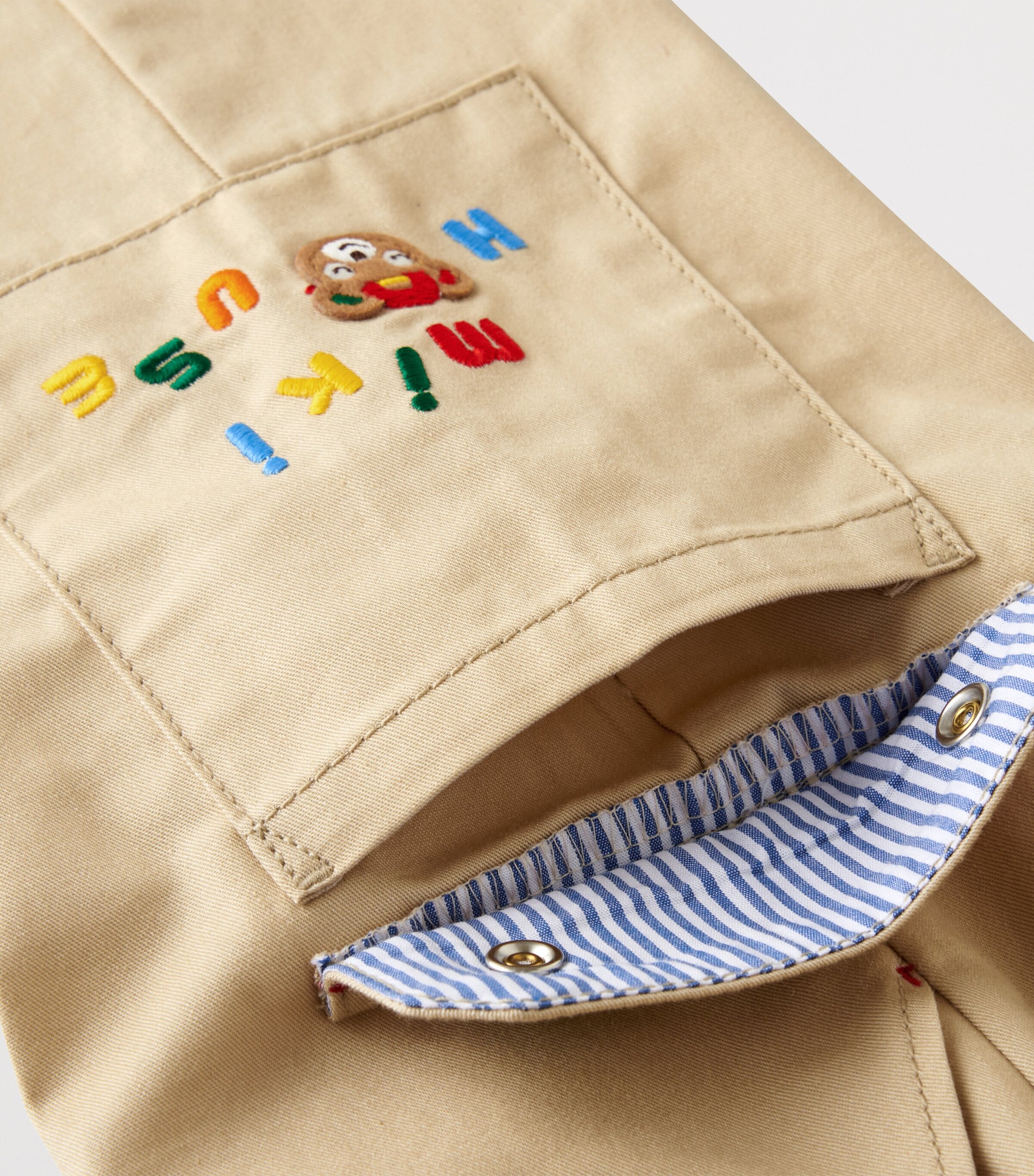 Miki House Cotton Twill Cargo Trousers (2-7 Years) Image 4