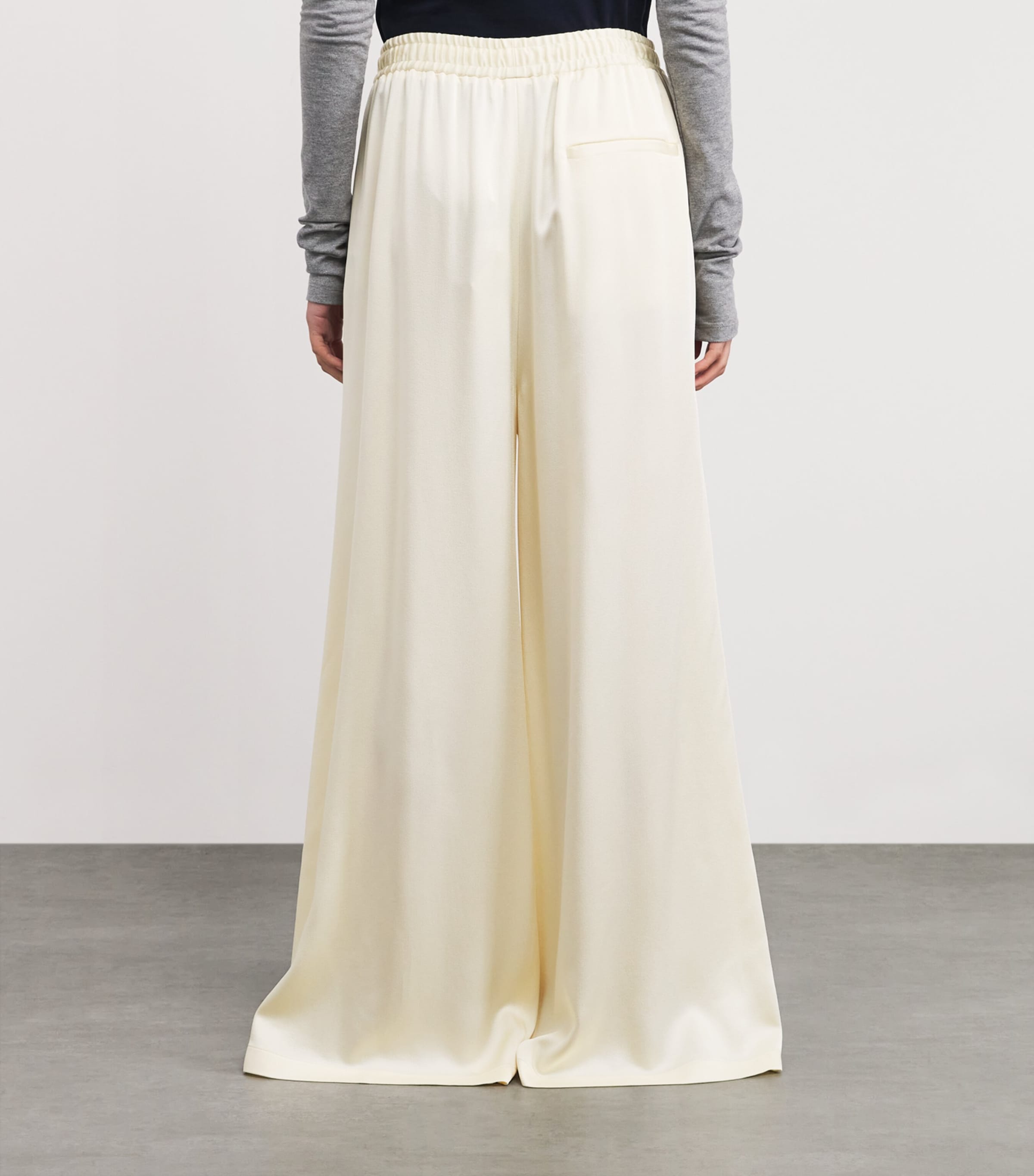 Satin Wide-Leg Trousers 9210 BUTTERMILK Image 4