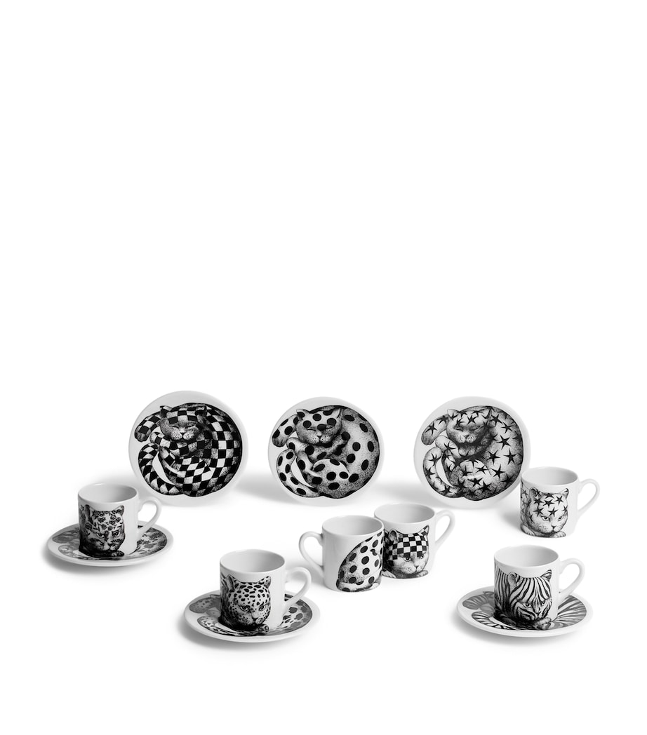 Set of 6 High Fidelity Coffee Cups MULTI Image 2