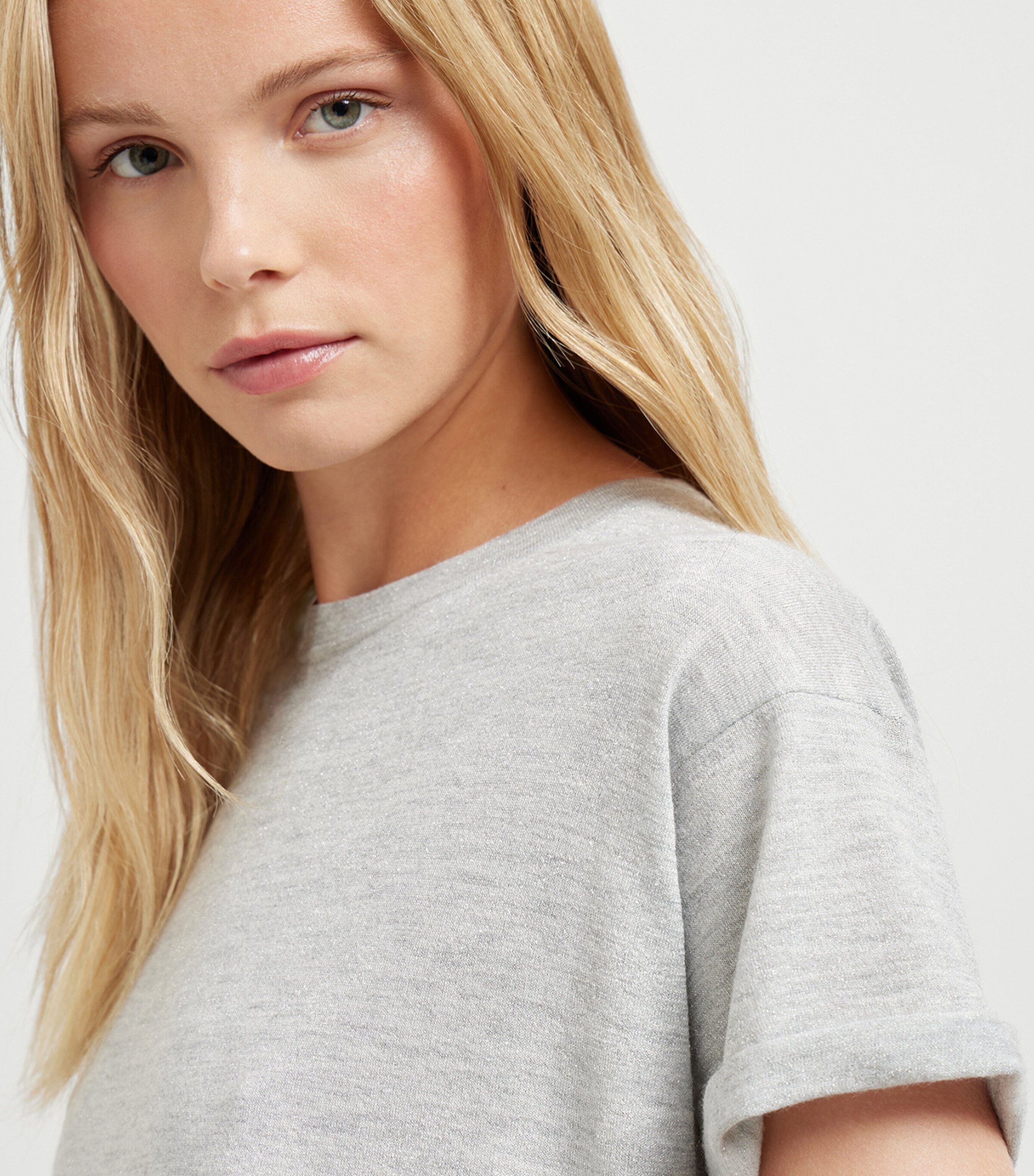 Cashmere-Silk-Blend T-Shirt C072 Image 6