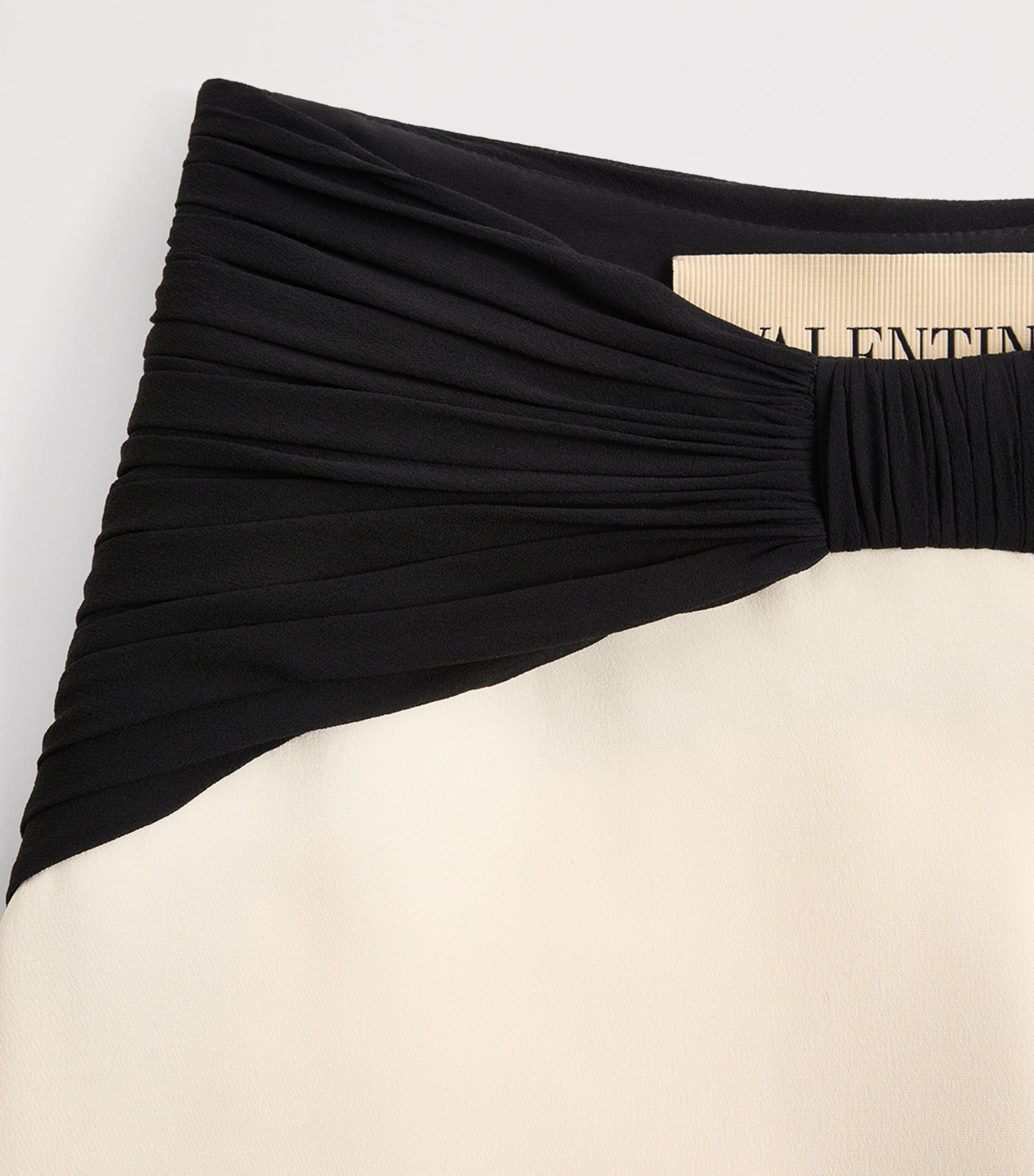 Valentino Womens Silk Gathered-Waist Maxi Skirt Image 6