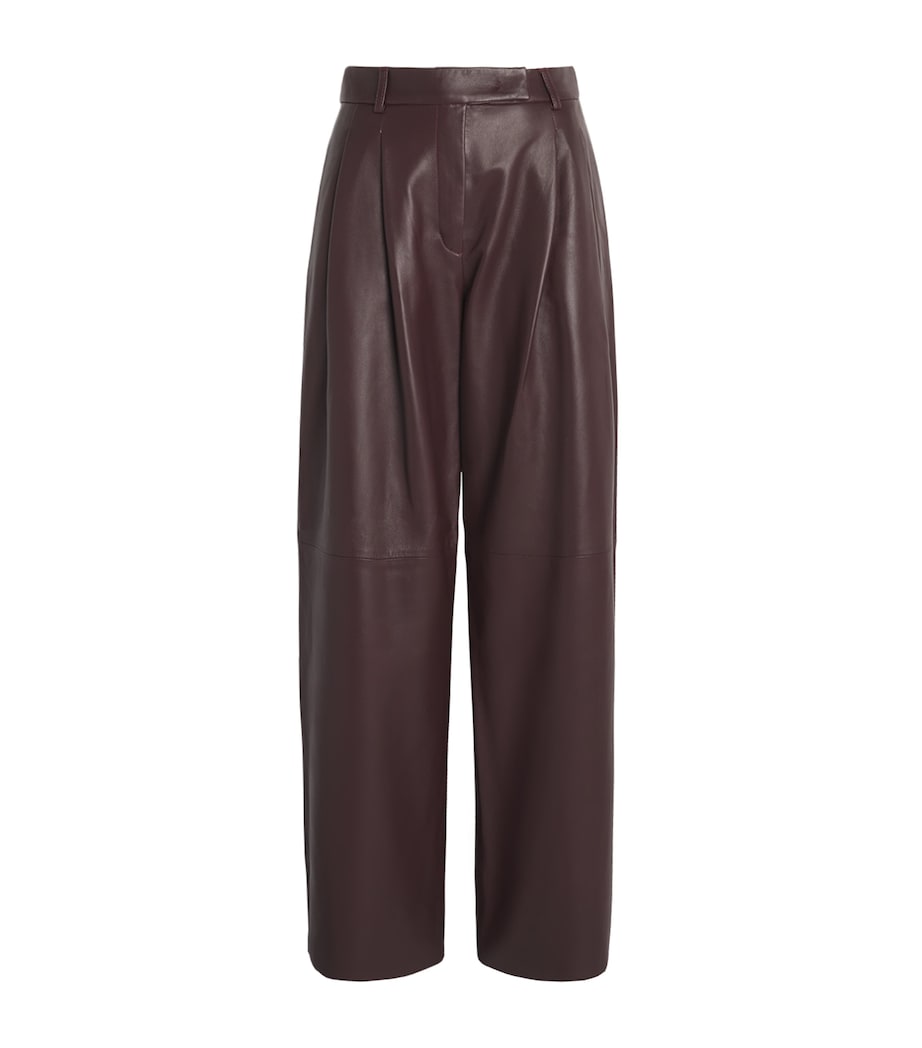 Leather Pleated Trousers MOSTO Image 1