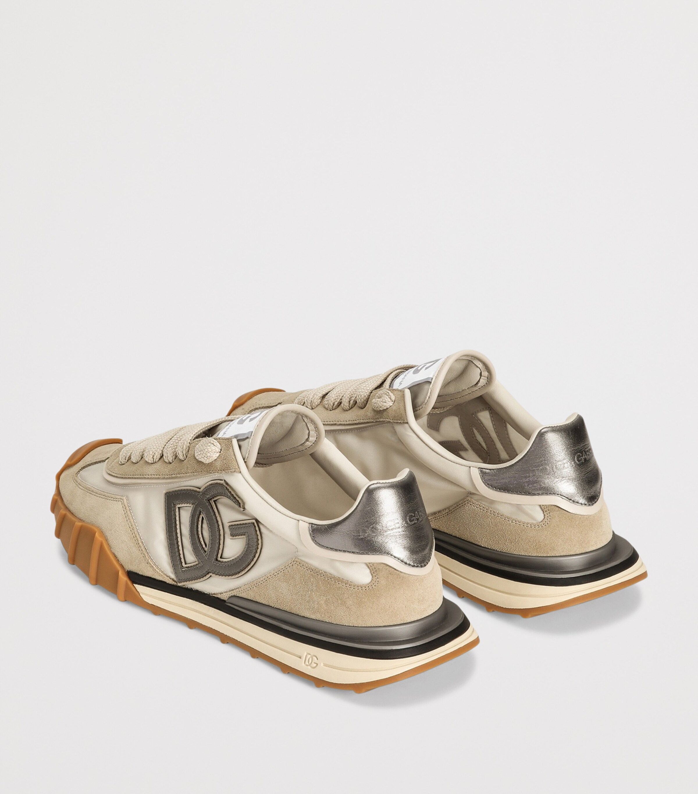 Dolce&Gabbana Logo Sneakers Ivory/silver Image 3