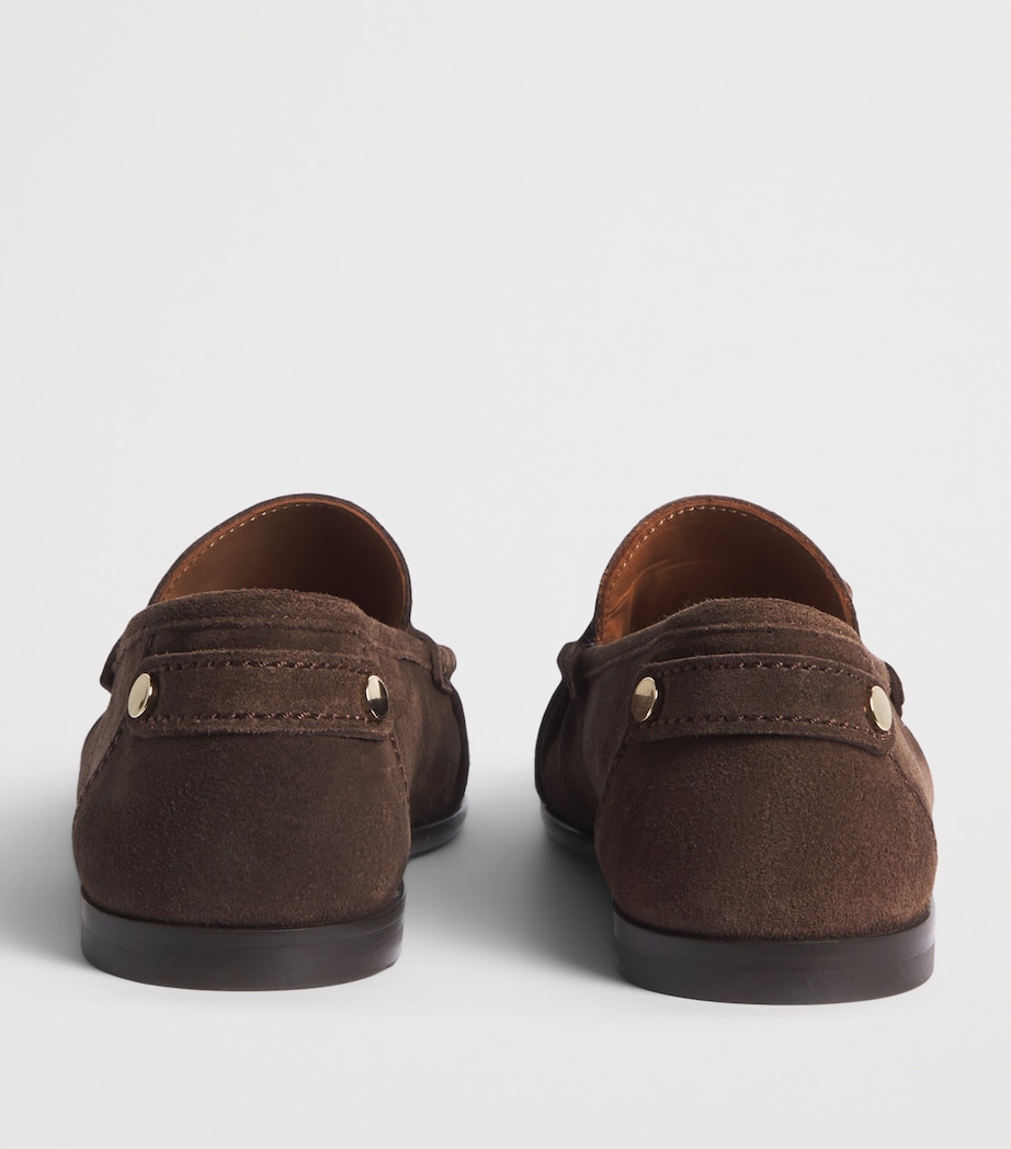 Sandro Paris Suede Loafers Brown Image 5