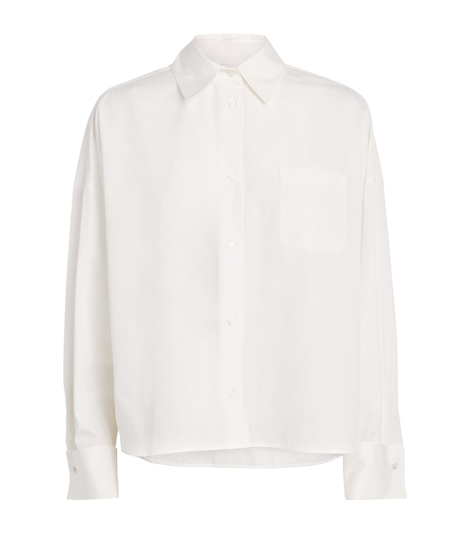 Cotton Embroidered Shirt WHITE Image 1