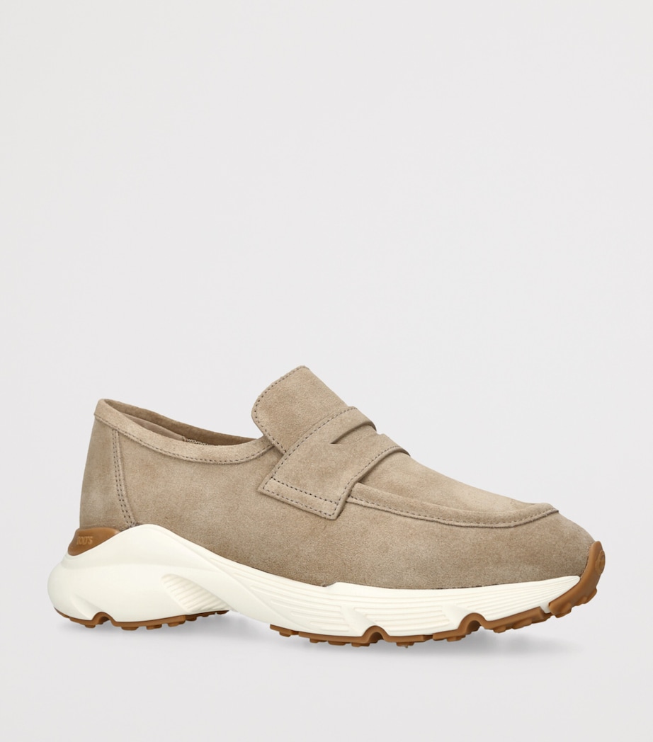 Suede Sport 54 Loafers 25 CAMEL Image 3