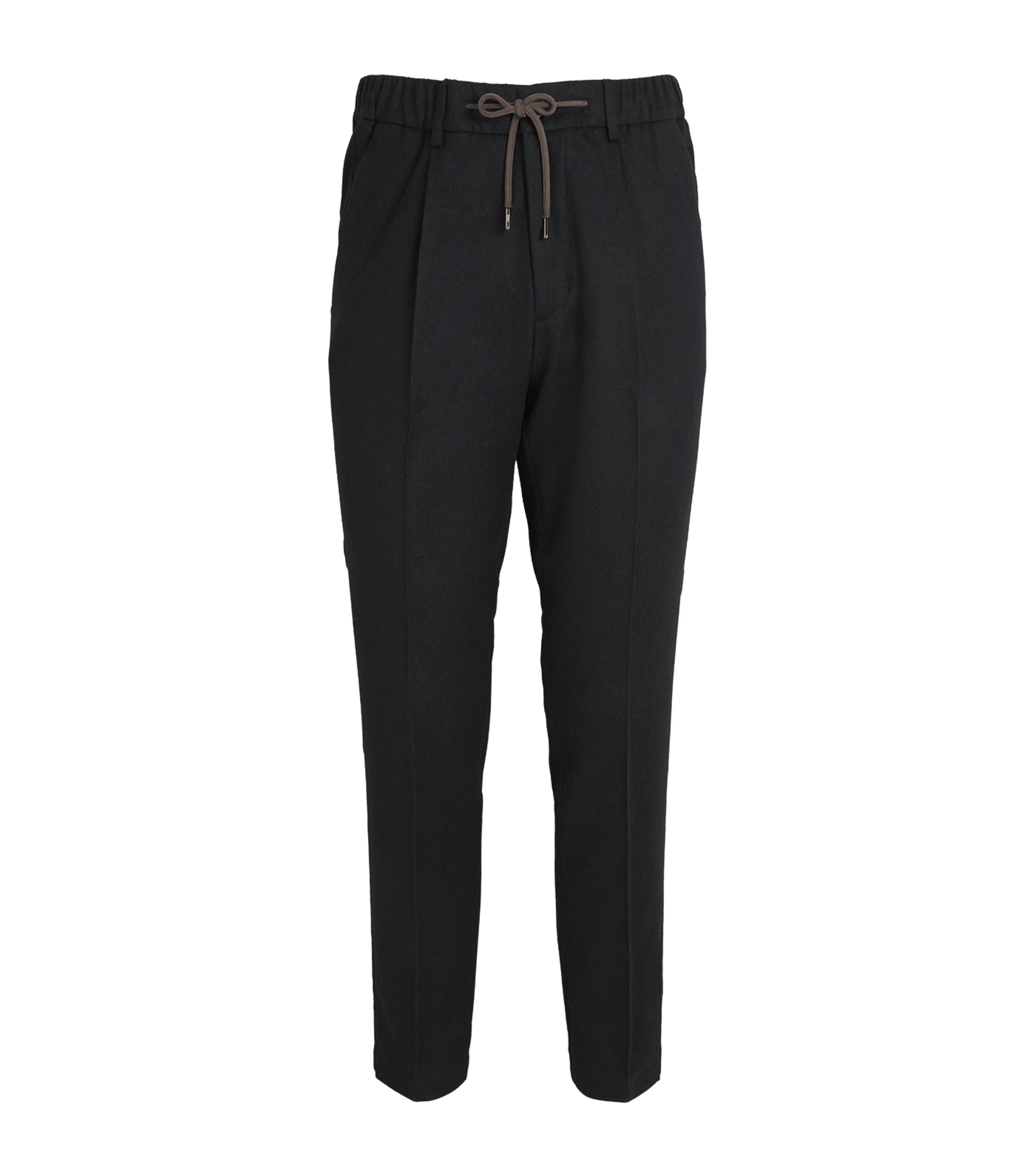 Silk-Cashmere Cargo Trousers BLACK Image 1