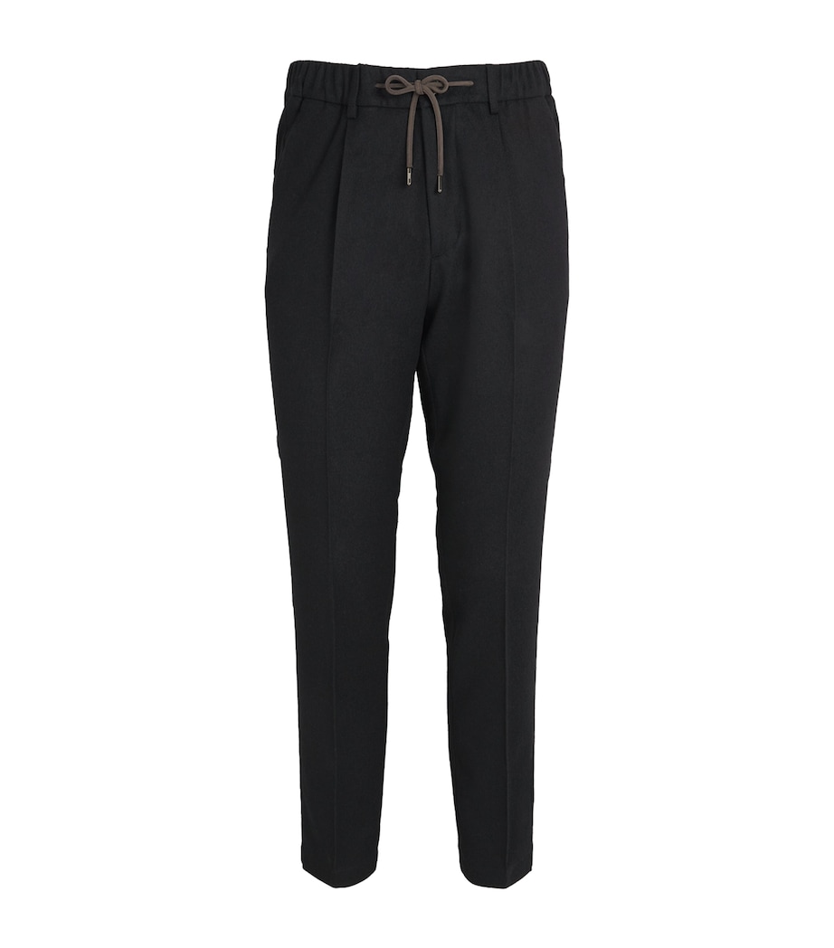 Silk-Cashmere Cargo Trousers BLACK Image 1