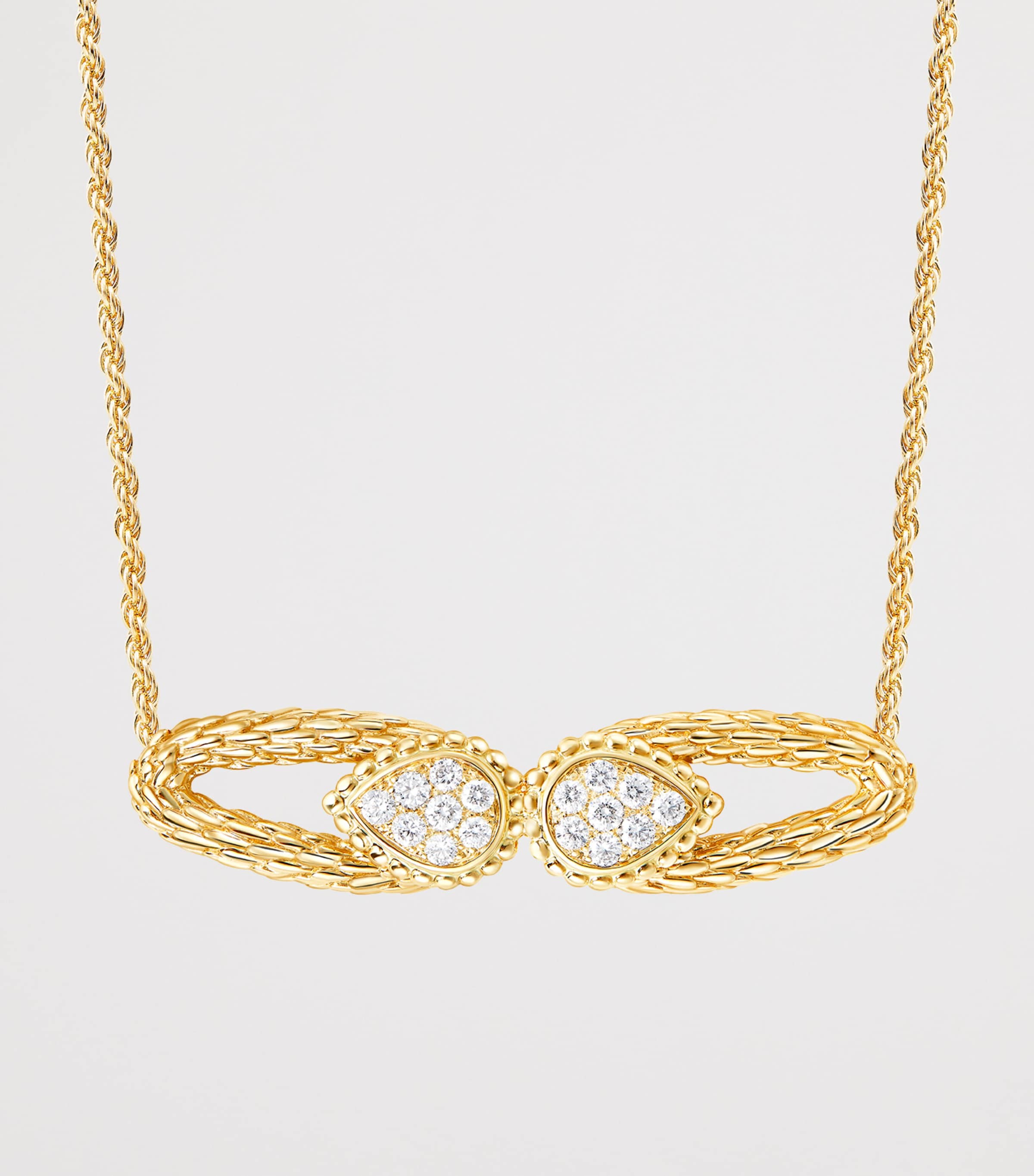 Boucheron Yellow Gold and Diamond Serpent Bohème Vintage Necklace Yellow Gold Image 3