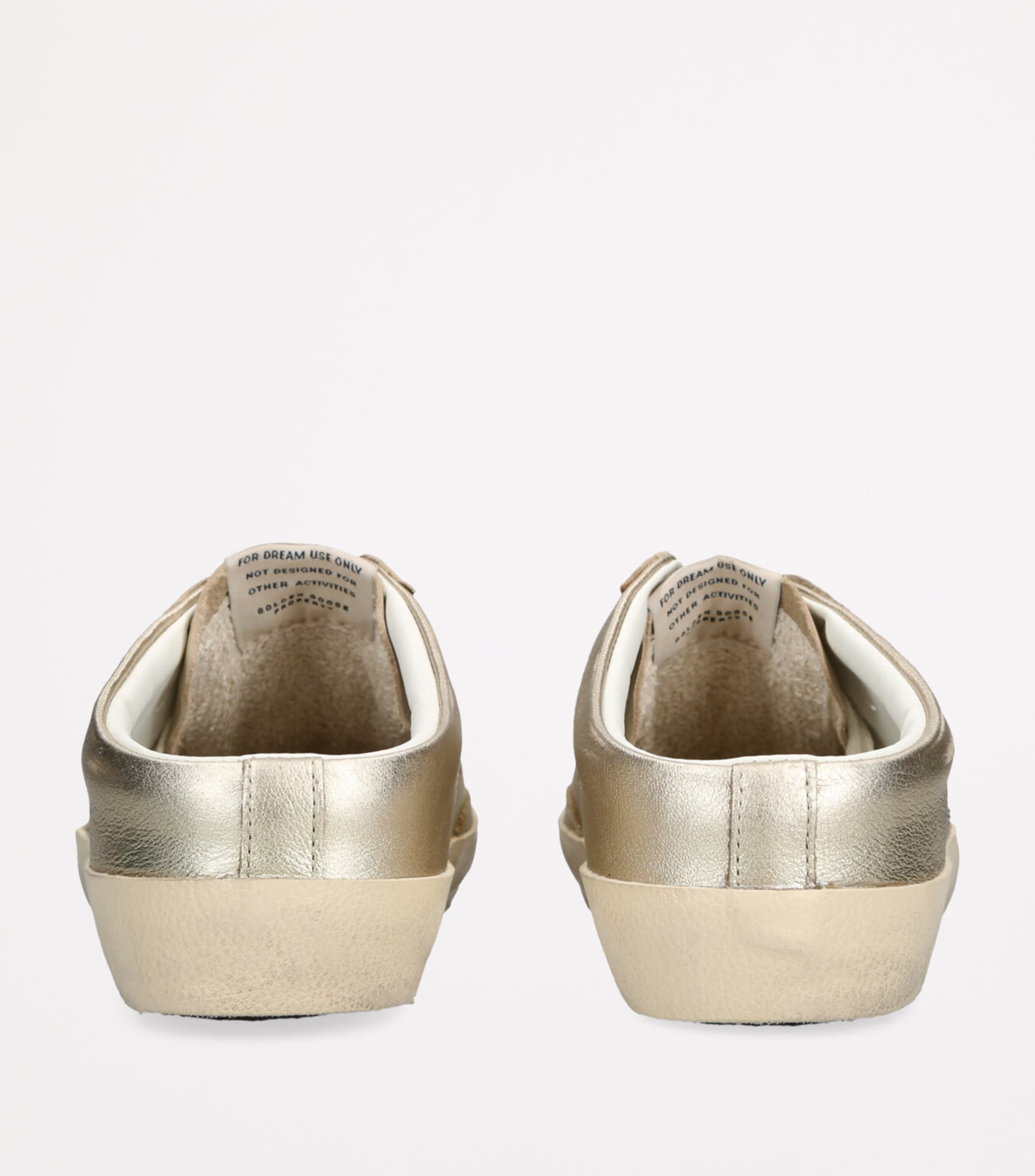 Golden Goose Leather Super Star Sabot Low-Top Sneakers Gold Comb Image 2